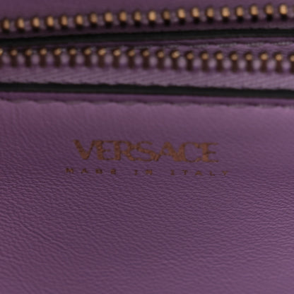 Versace Calfskin Medium La Medusa Top Handle Handbag Optical White 6 of 11