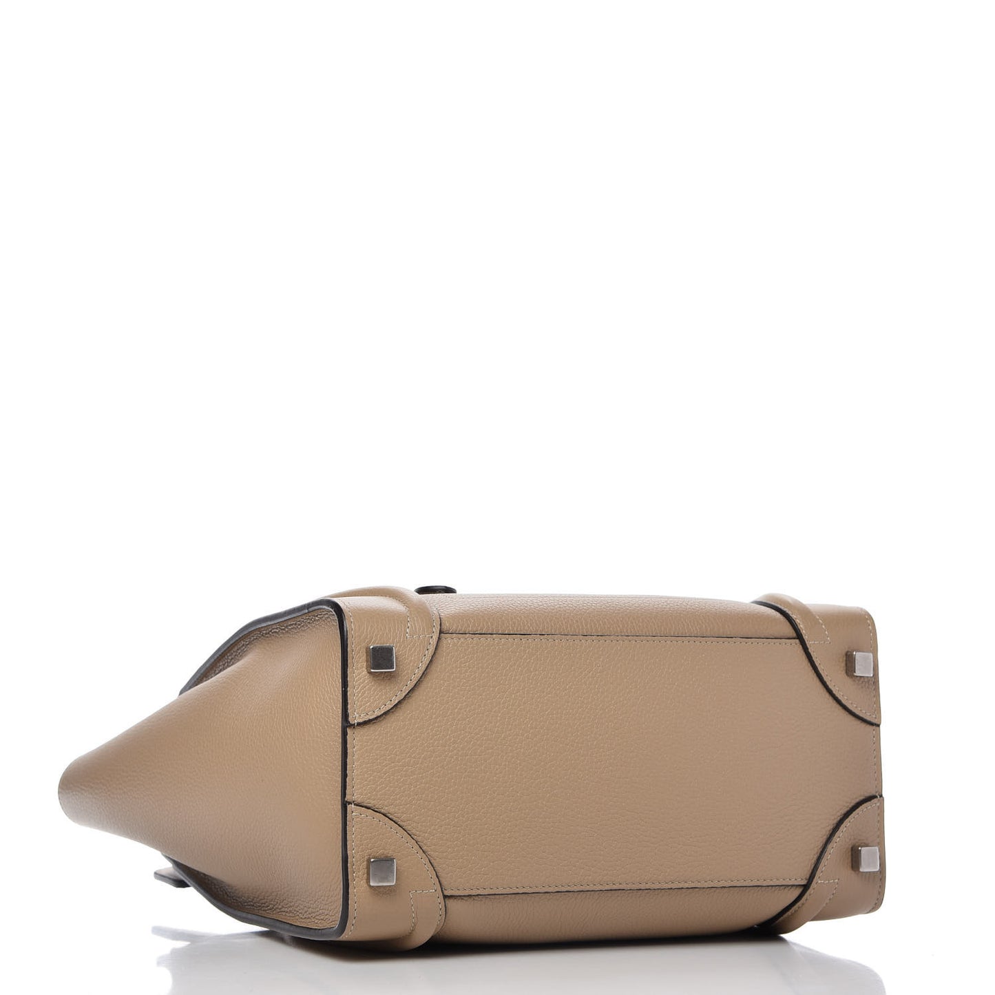 Drummed Calfskin Micro Luggage Dune