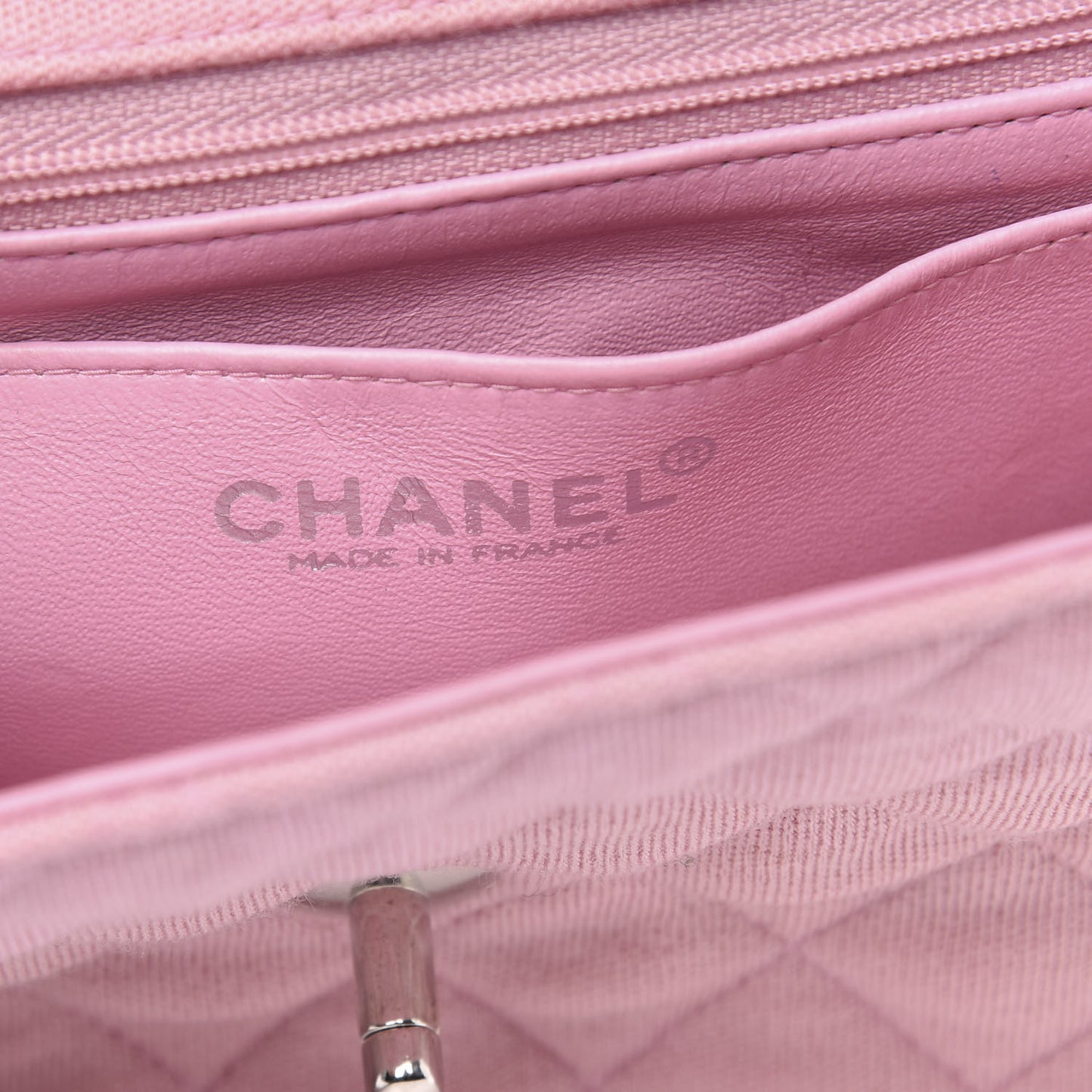 Jersey Quilted Mini Square Flap Pink