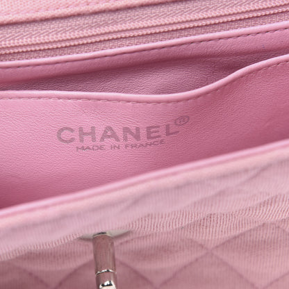Chanel Jersey Quilted Mini Square Flap Pink 6 of 12