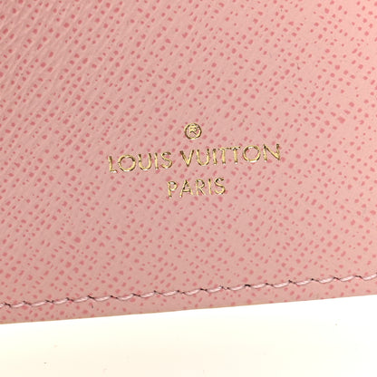 Louis Vuitton Damier Azur Victorine Wallet Rose Ballerine 6 of 7