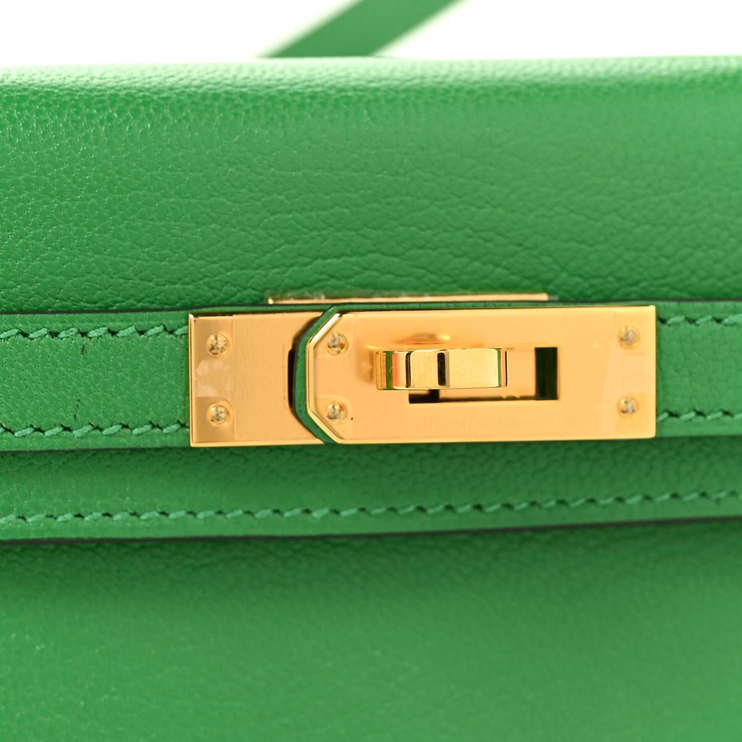Hermes Chevre Mysore Mini Kelly Sellier 20 Bambou 12 of 13