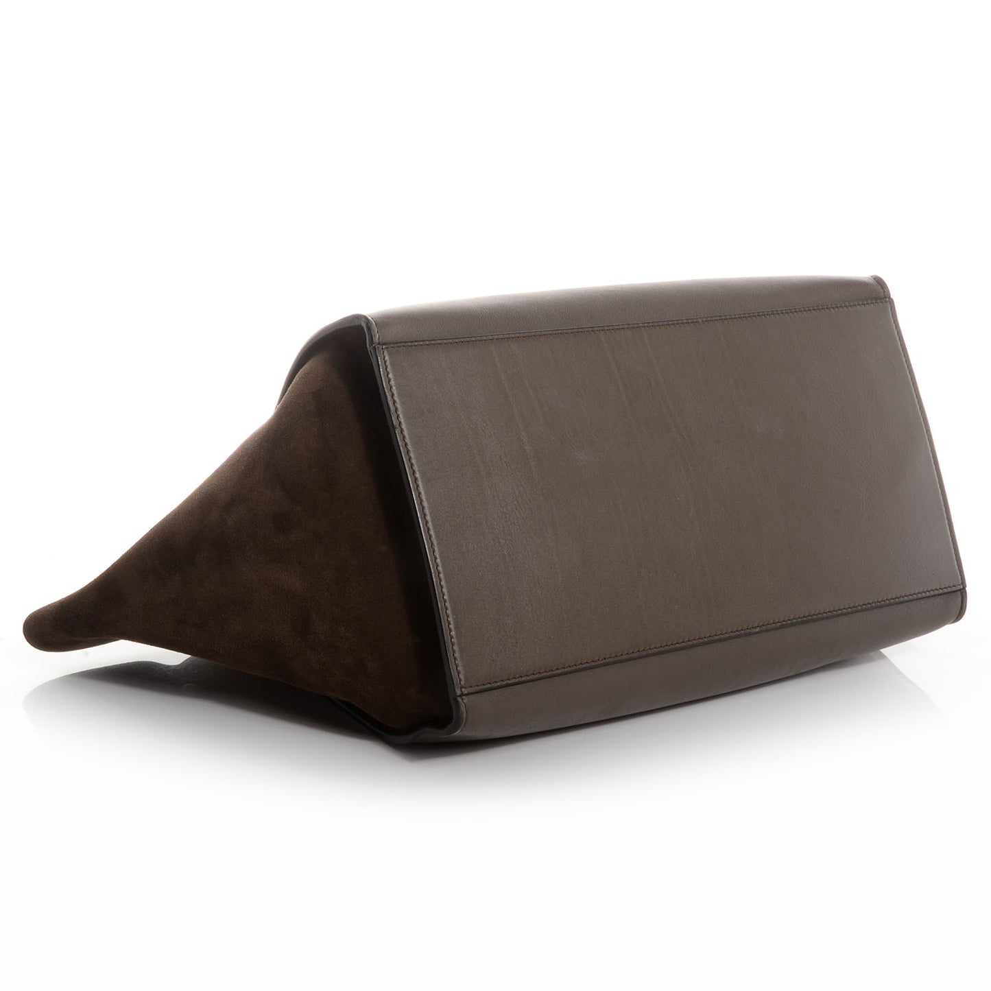 Calfskin and Suede Large Tri-Color Trapeze Granite