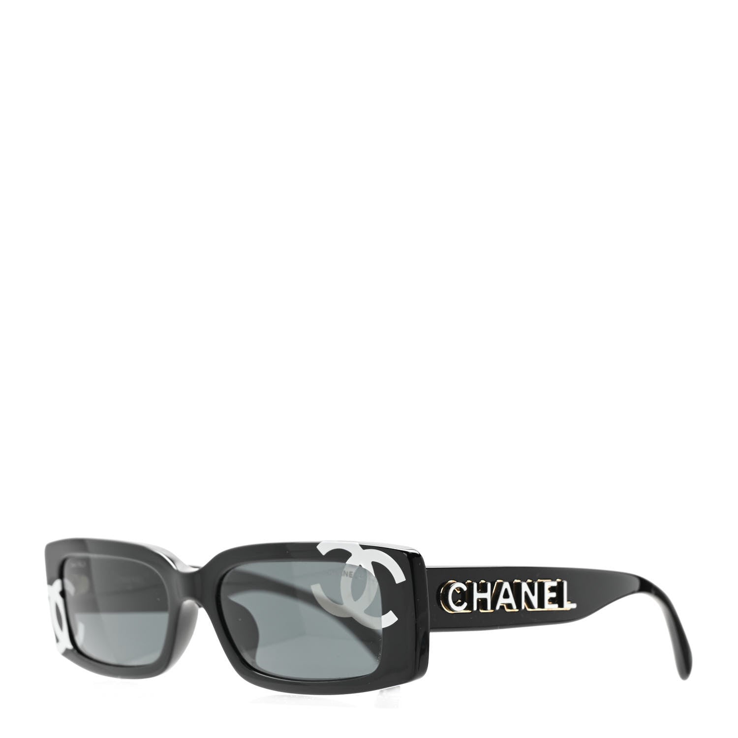 Chanel Acetate CC Sunglasses 71473A Black 1 of 8