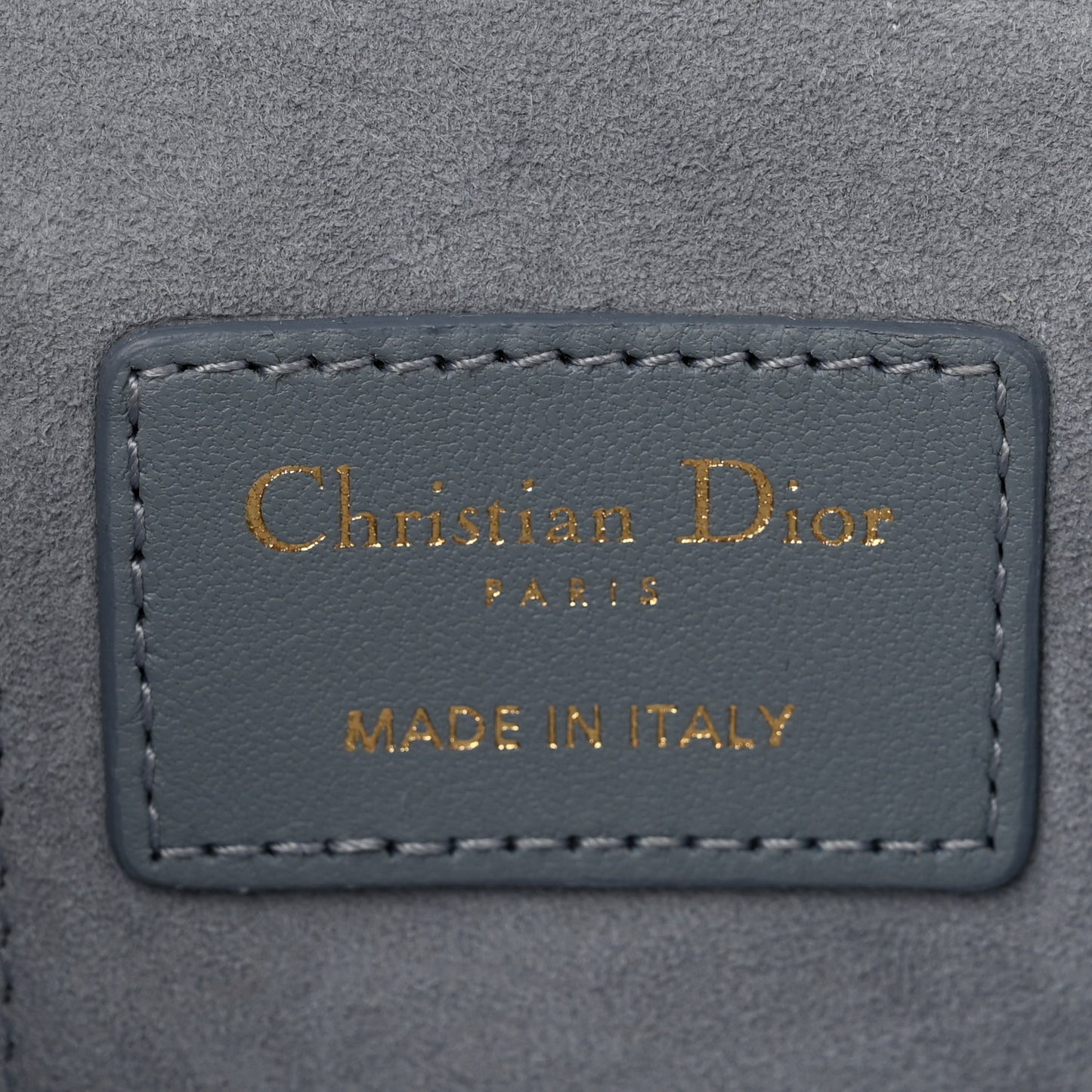 Lambskin Cannage Micro Lady Dior Vanity Case Cloud Blue
