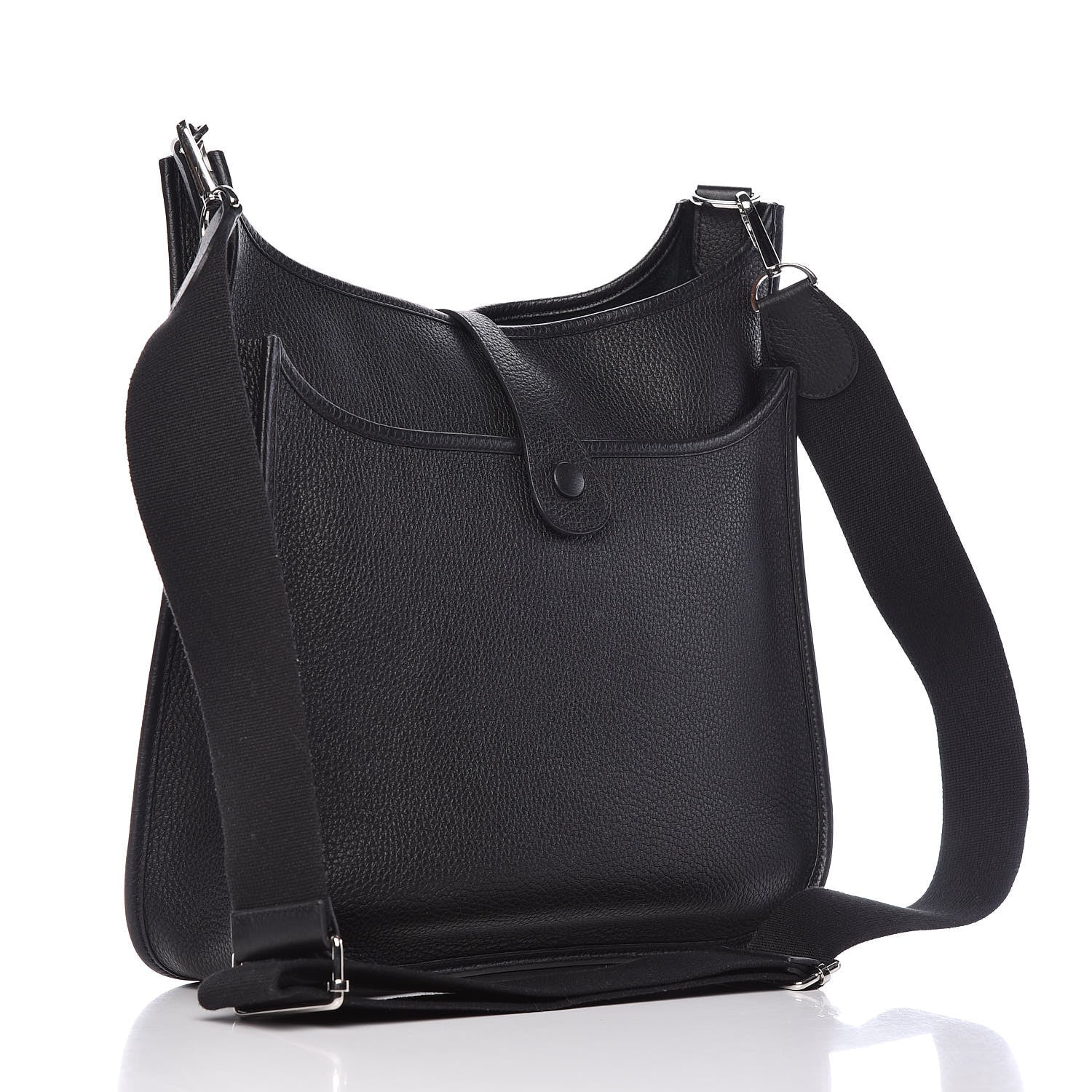 Hermes Taurillon Clemence Evelyne III GM Black 3 of 10