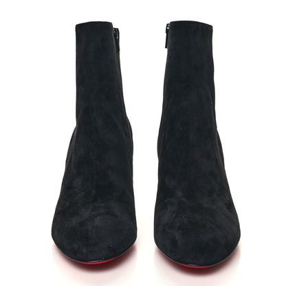 Christian Louboutin Veau Velours Top 70 Ankle Boots 36.5 Black 2 of 7