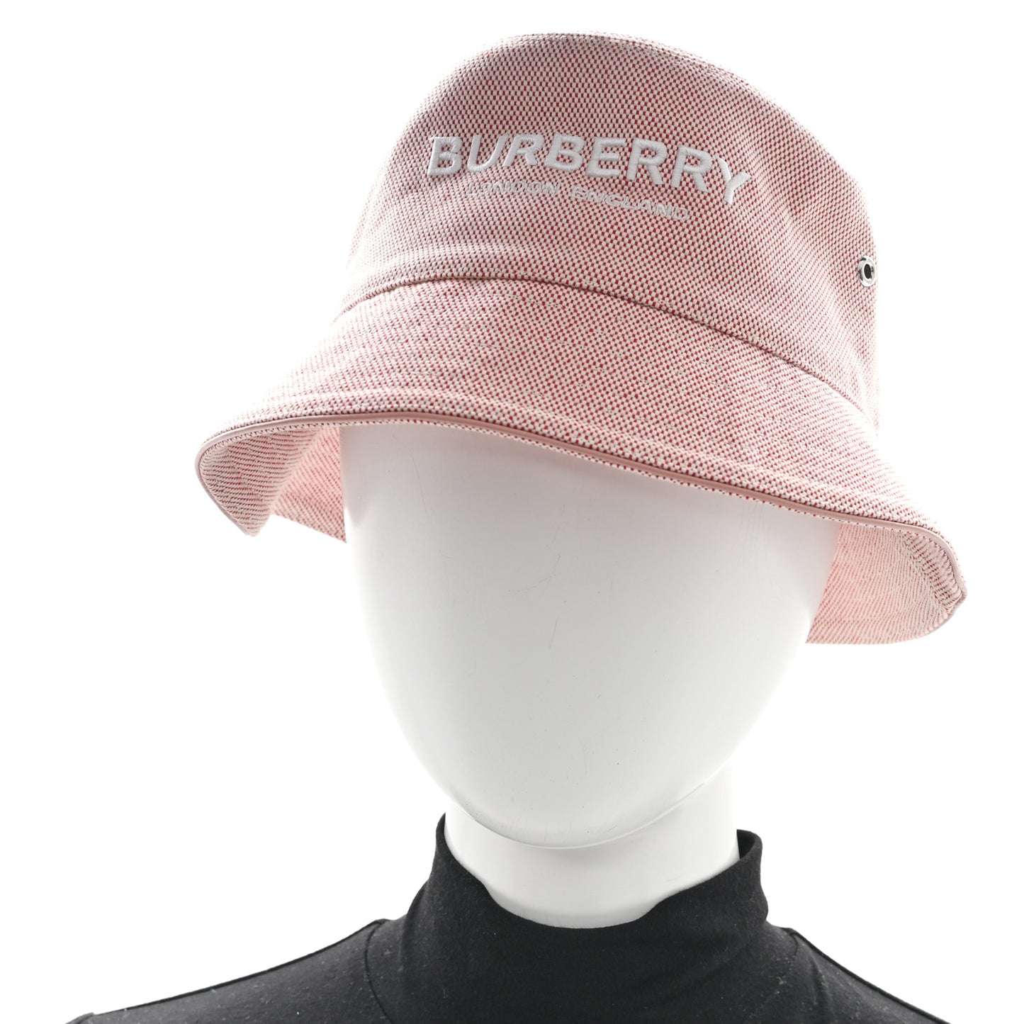 Cotton Canvas Bucket Hat M Red