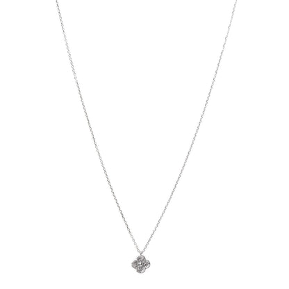 Van Cleef & Arpels 18K White Gold Diamond Sweet Alhambra Pendant Necklace 1 of 8