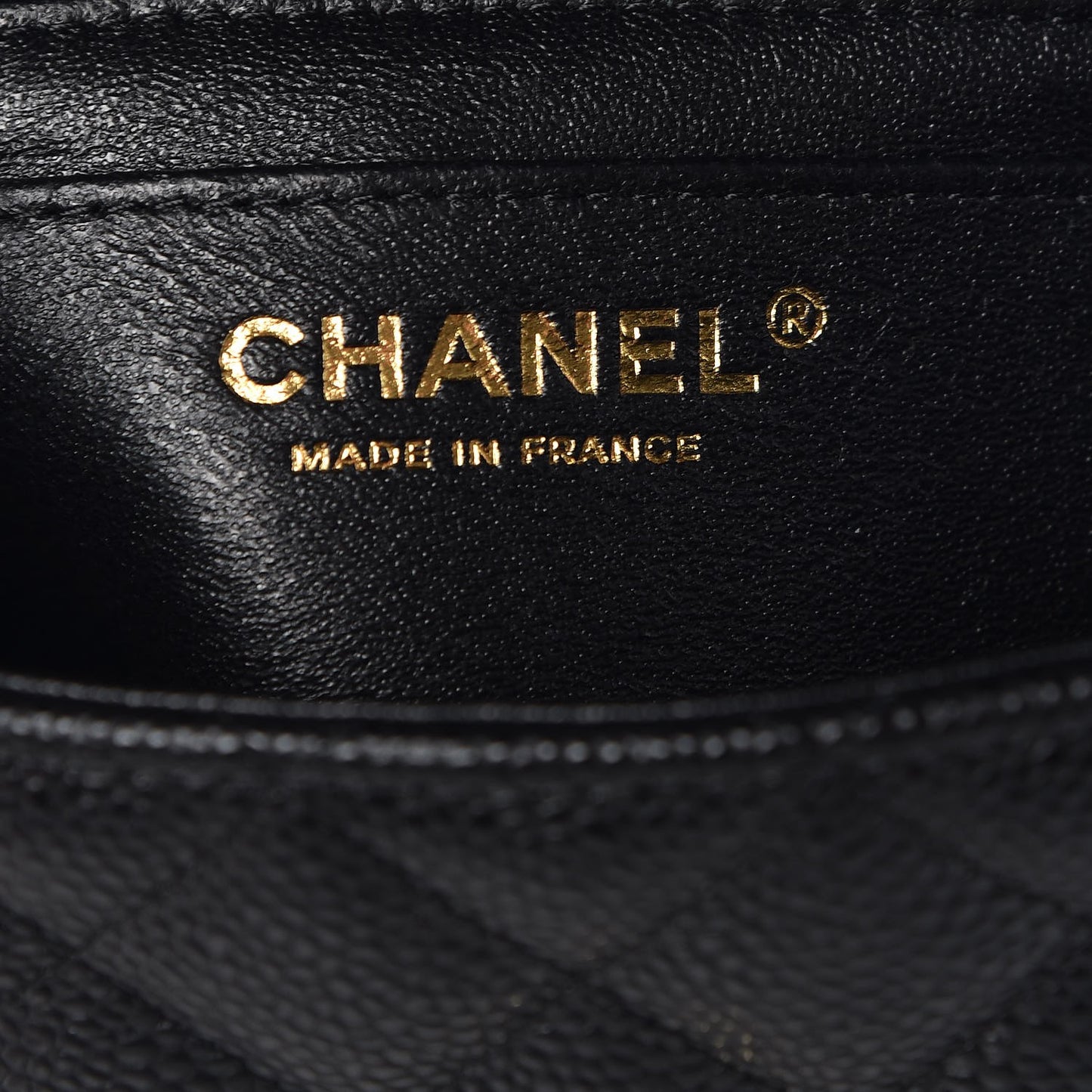 Caviar Quilted Mini Rectangular Flap Black