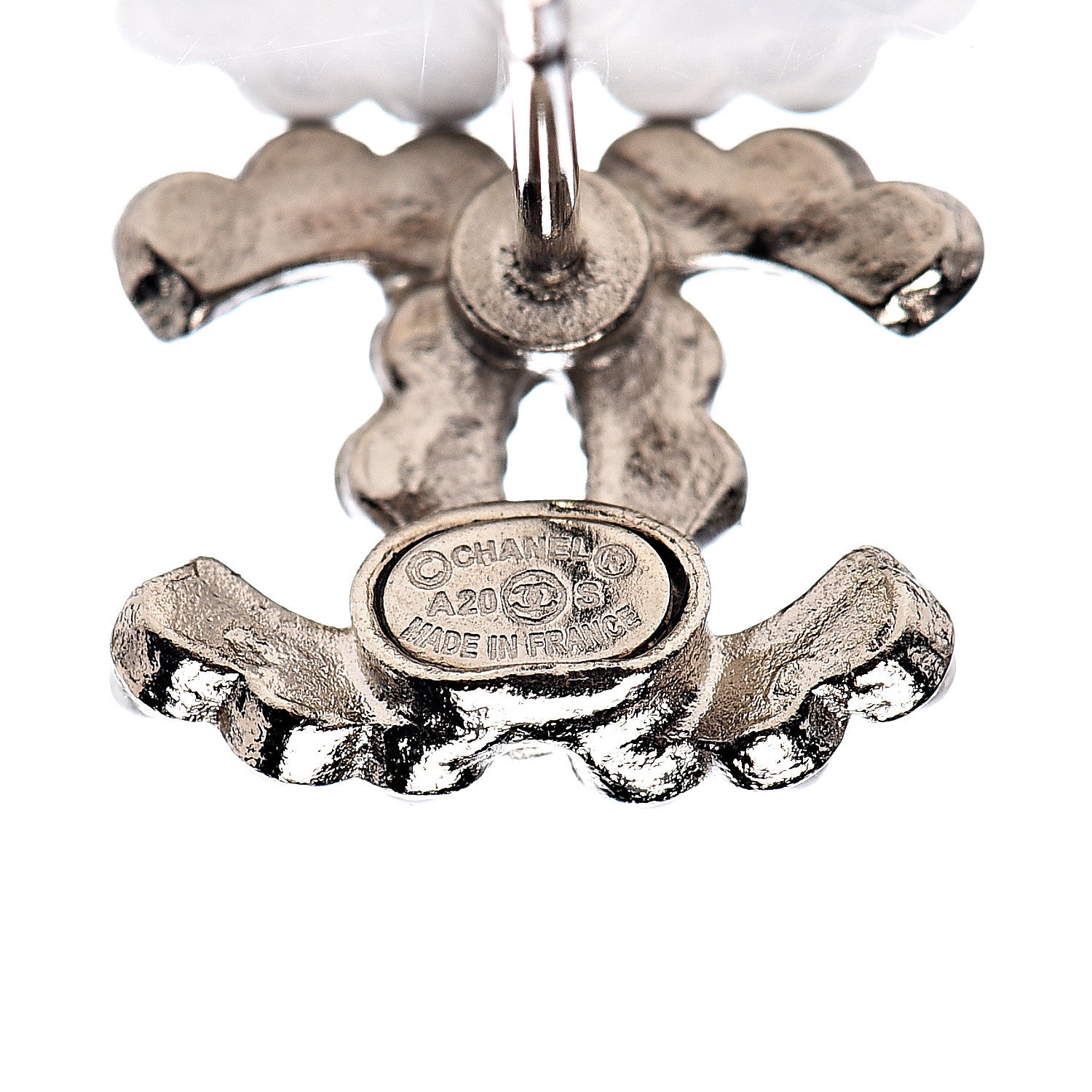 Chanel Pearl CC Earrings Gold 4 of 5