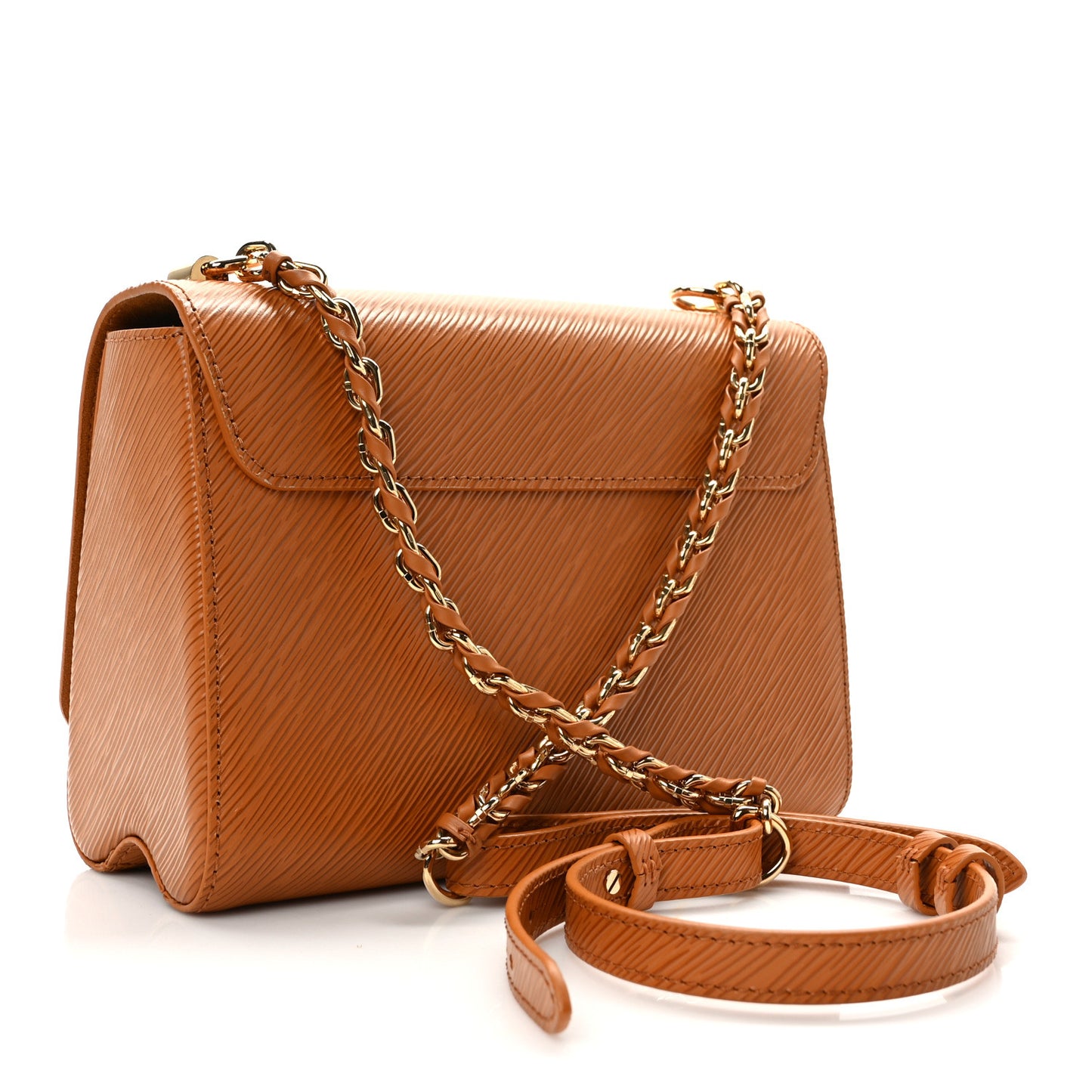Epi Twist Shoulder Bag MM Gold Miel