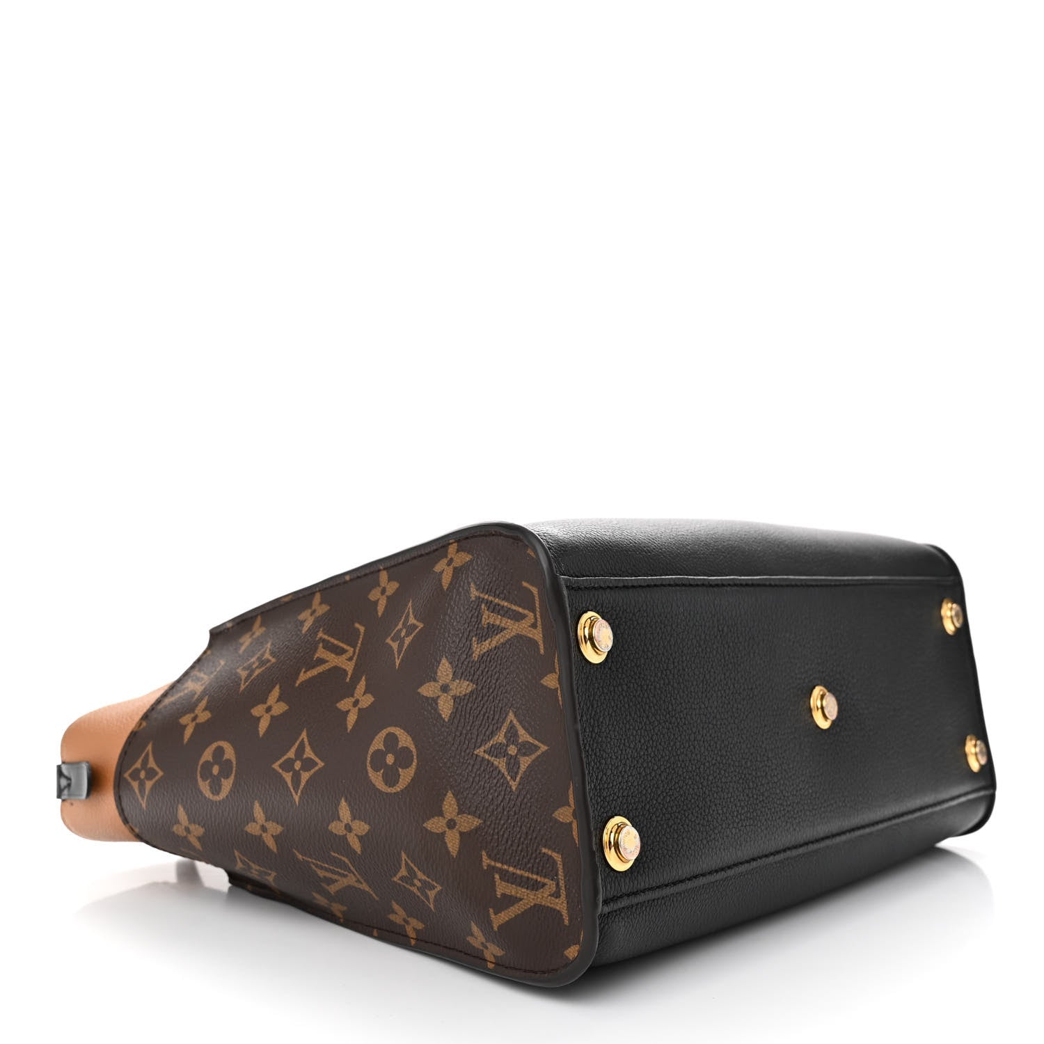 Louis Vuitton Calfskin Monogram On My Side Black 4 of 11