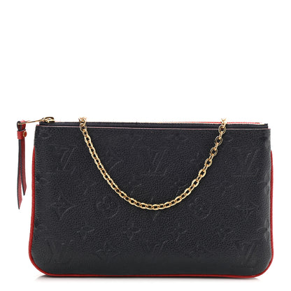 Louis Vuitton Empreinte Double Zip Pochette Marine Rouge 1 of 9