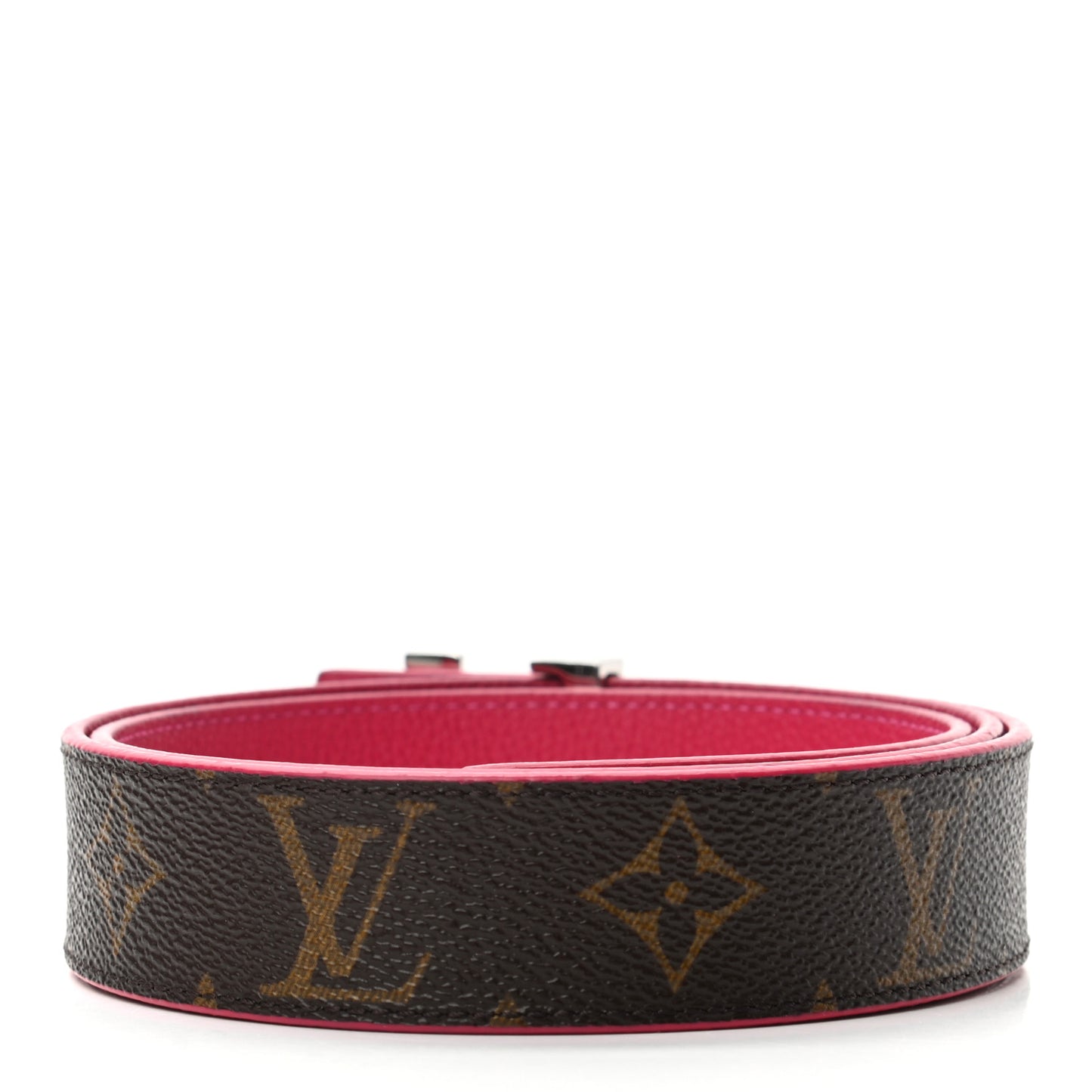 Monogram 30mm LV Initiales Reversible Belt 85 34 Fuchsia