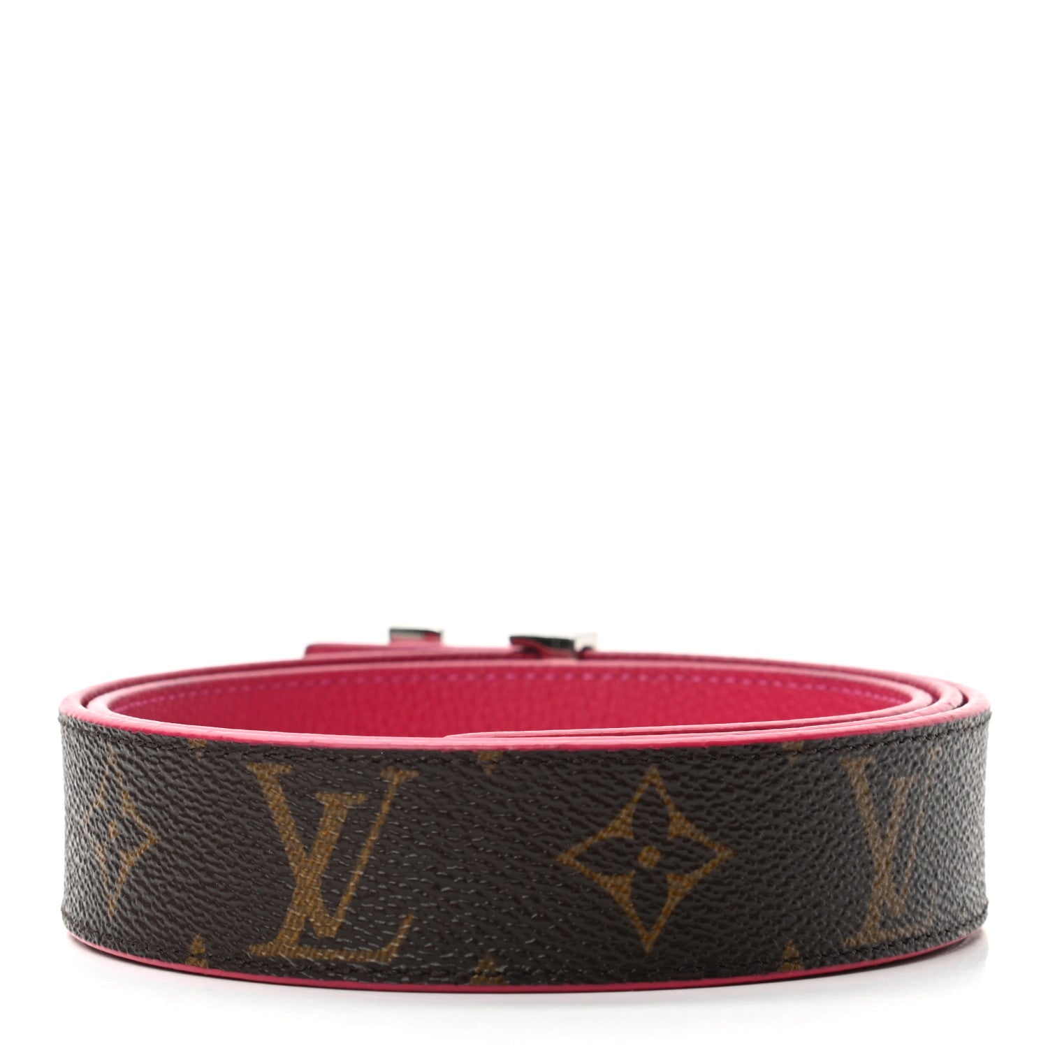 Louis Vuitton Monogram 30mm LV Initiales Reversible Belt 85 34 Fuchsia 2 of 6
