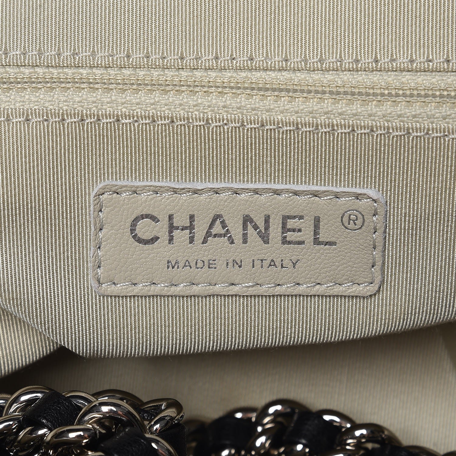 Chanel Washed Lambskin Quilted Medium Chain Around Messenger Black 6 of 8