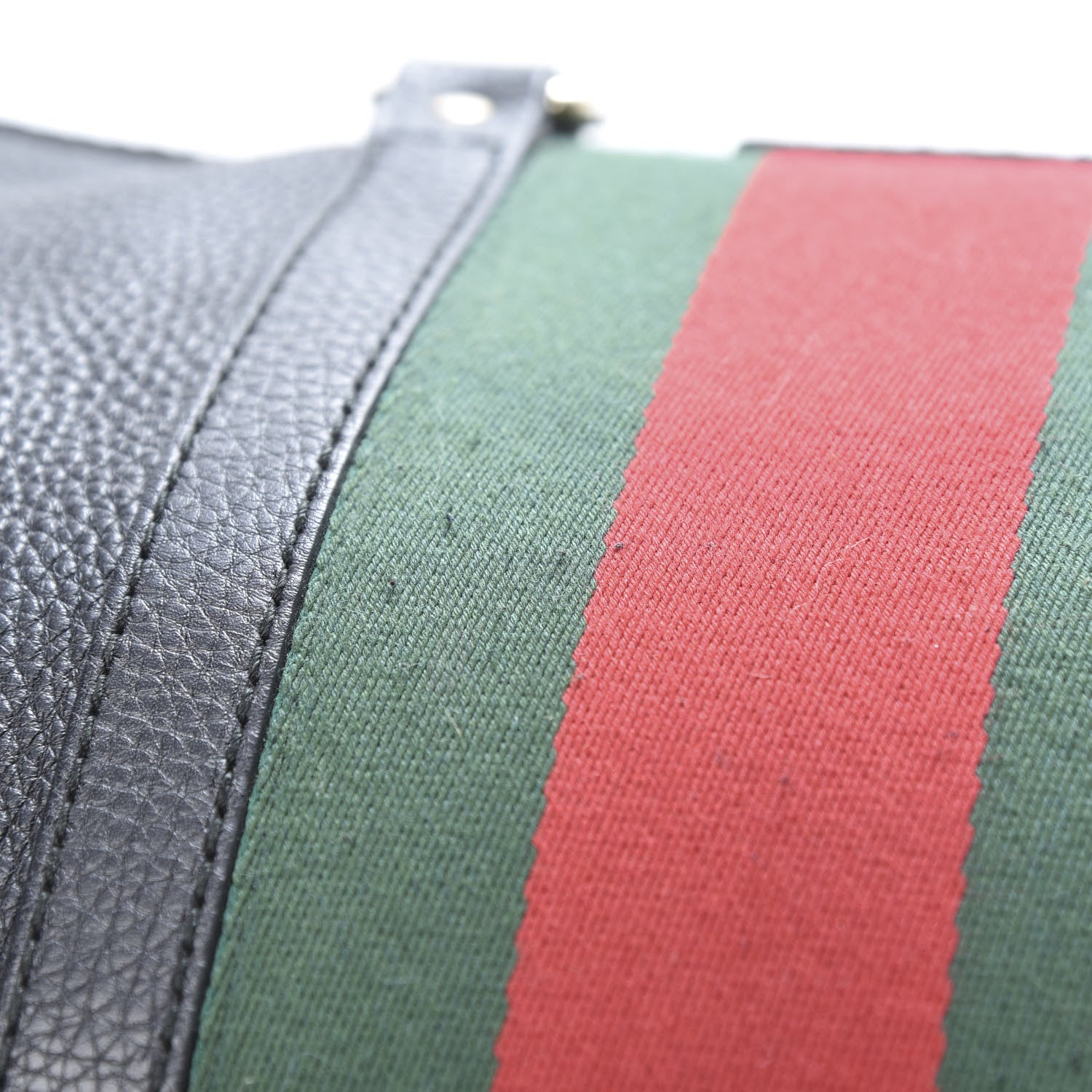 Gucci Calfskin Vintage Web Medium Boston Black 13 of 15