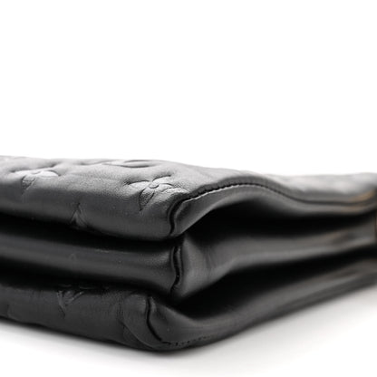 Louis Vuitton Lambskin Embossed Monogram Coussin MM Black 11 of 12