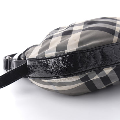 Burberry Beat Check Small Brooklyn Hobo Black 6 of 9