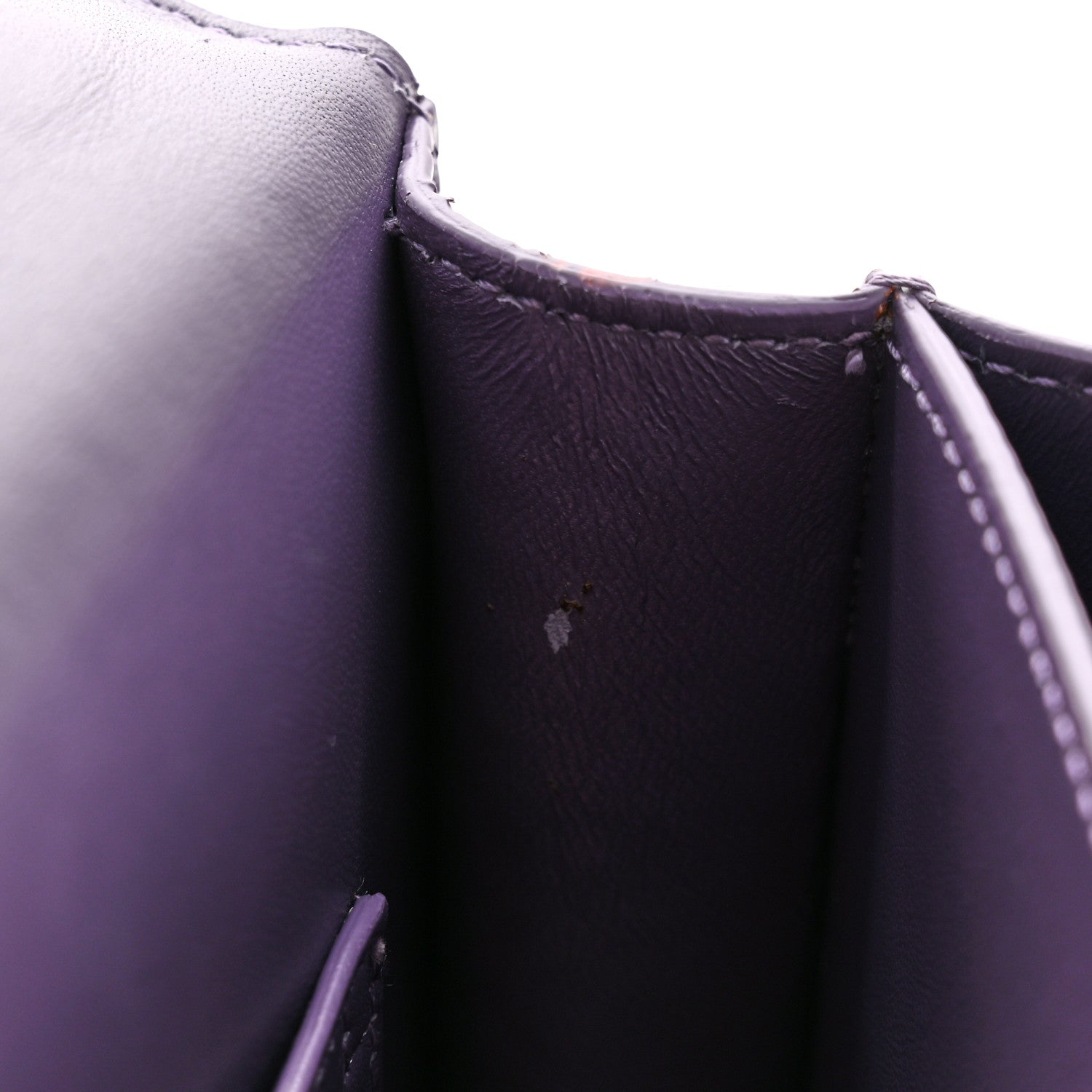 Saint Laurent Calfskin Snakeskin Small Monogram Sunset Purple
