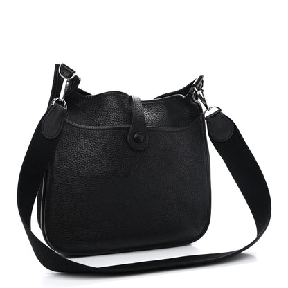 Hermes Taurillon Clemence Evelyne II PM Black 3 of 9