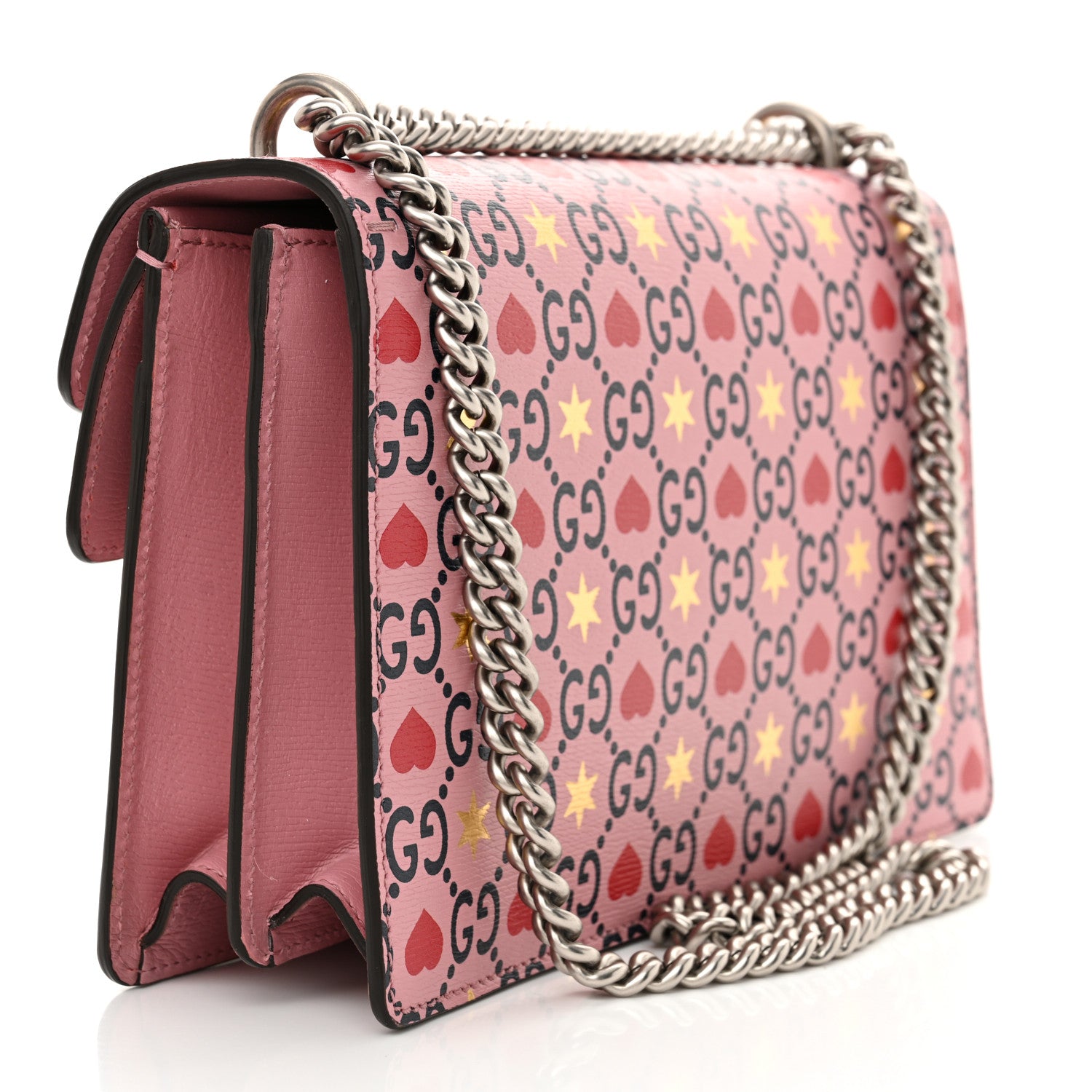 Gucci Calfskin Valentine's Day Exclusive Small Dionysus Bag Pink 3 of 13