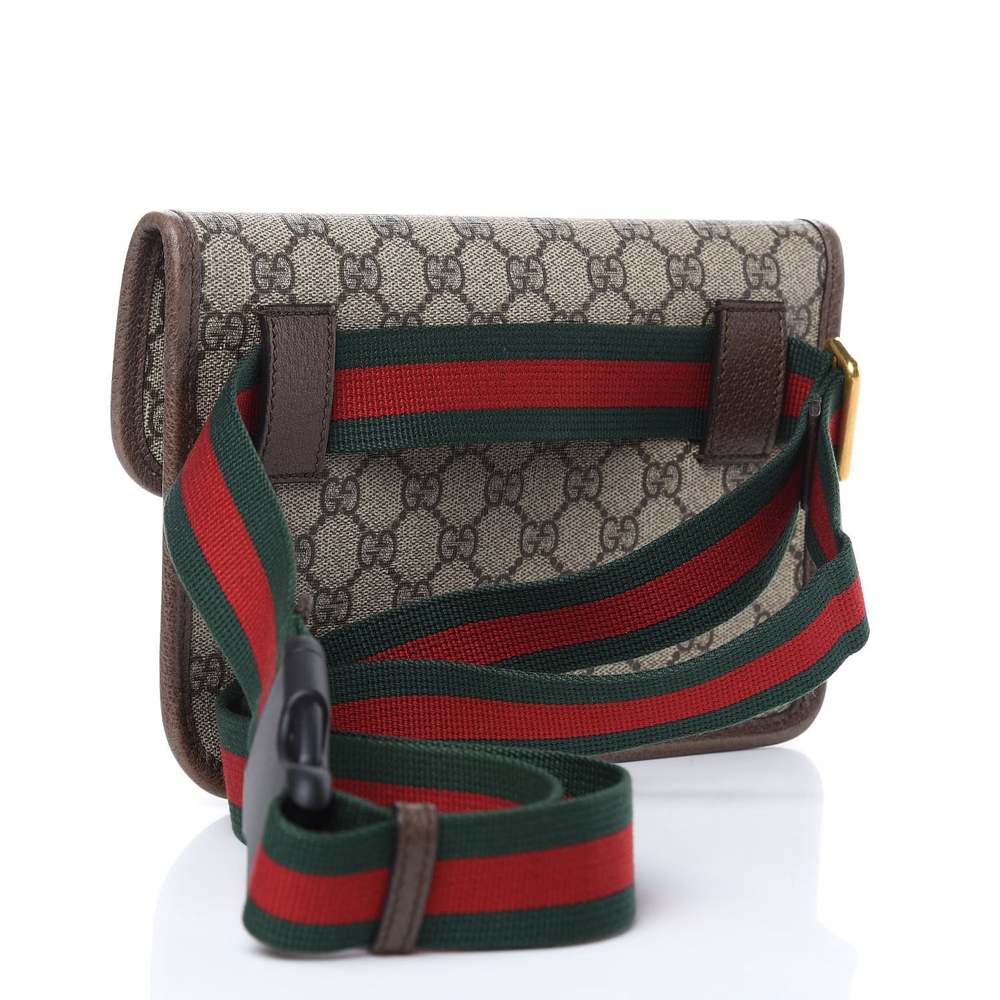 GG Supreme Monogram Neo Vintage Web Belt Bag Brown