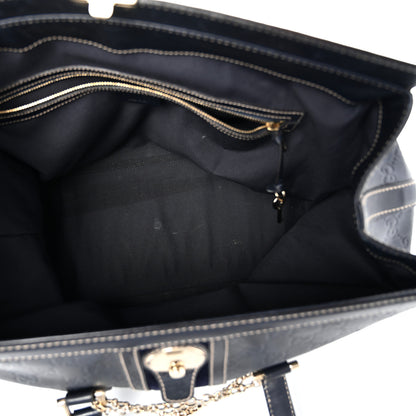 Gucci Guccissima Large Treasure Boston Navy 5 of 10
