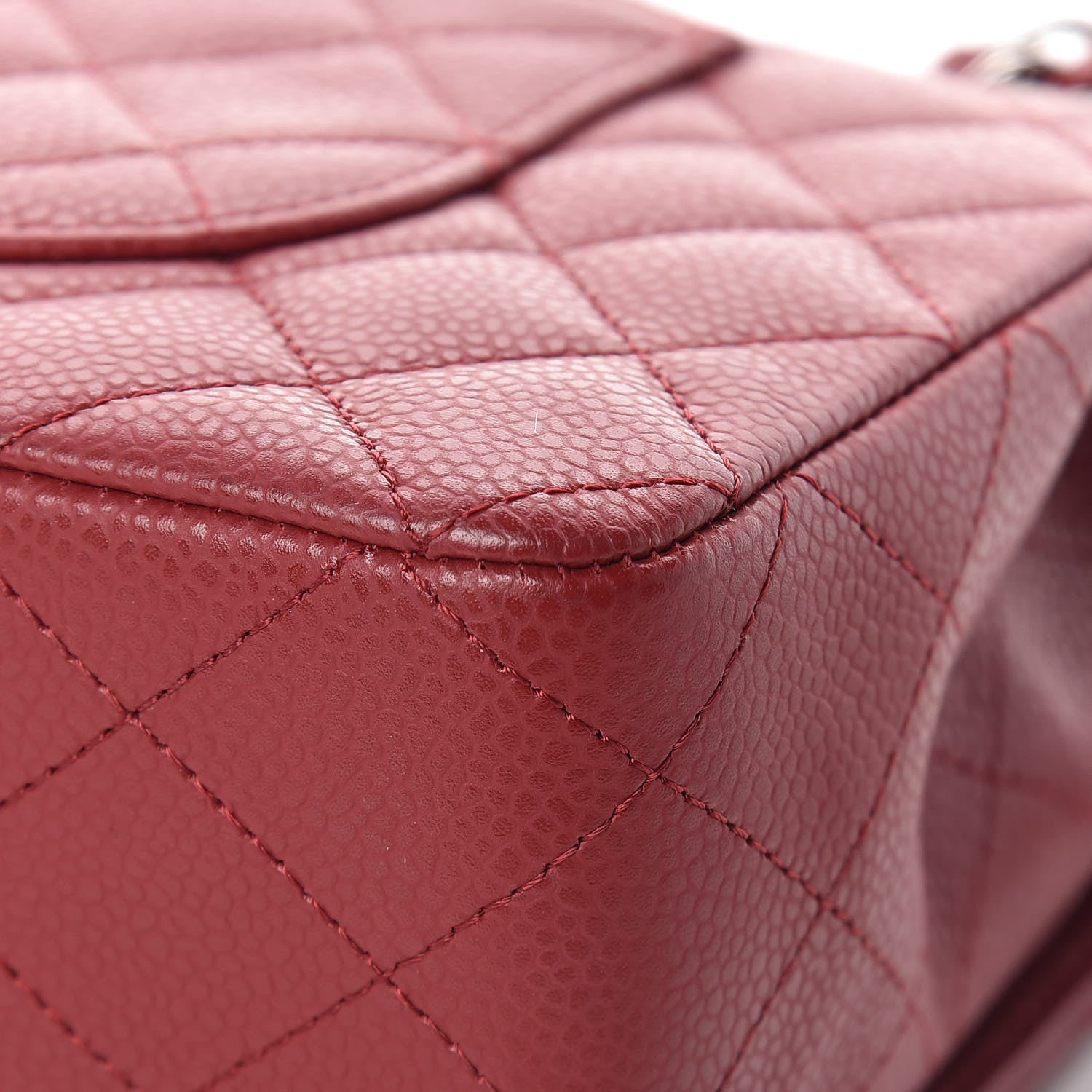 Chanel Caviar Quilted Medium Double Flap Red 11 of 19