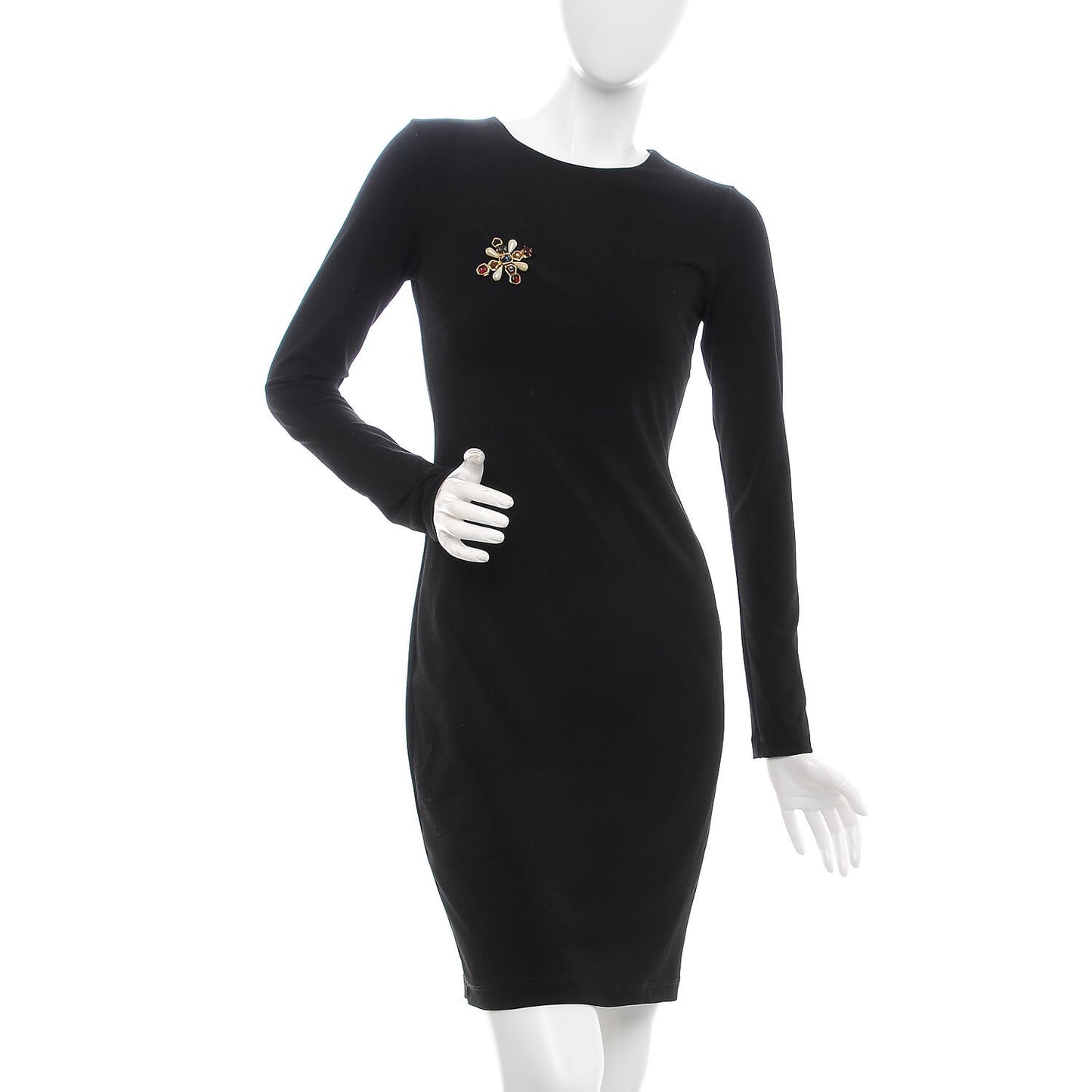 Crystal Pearl CC Brooch Gold Multicolor