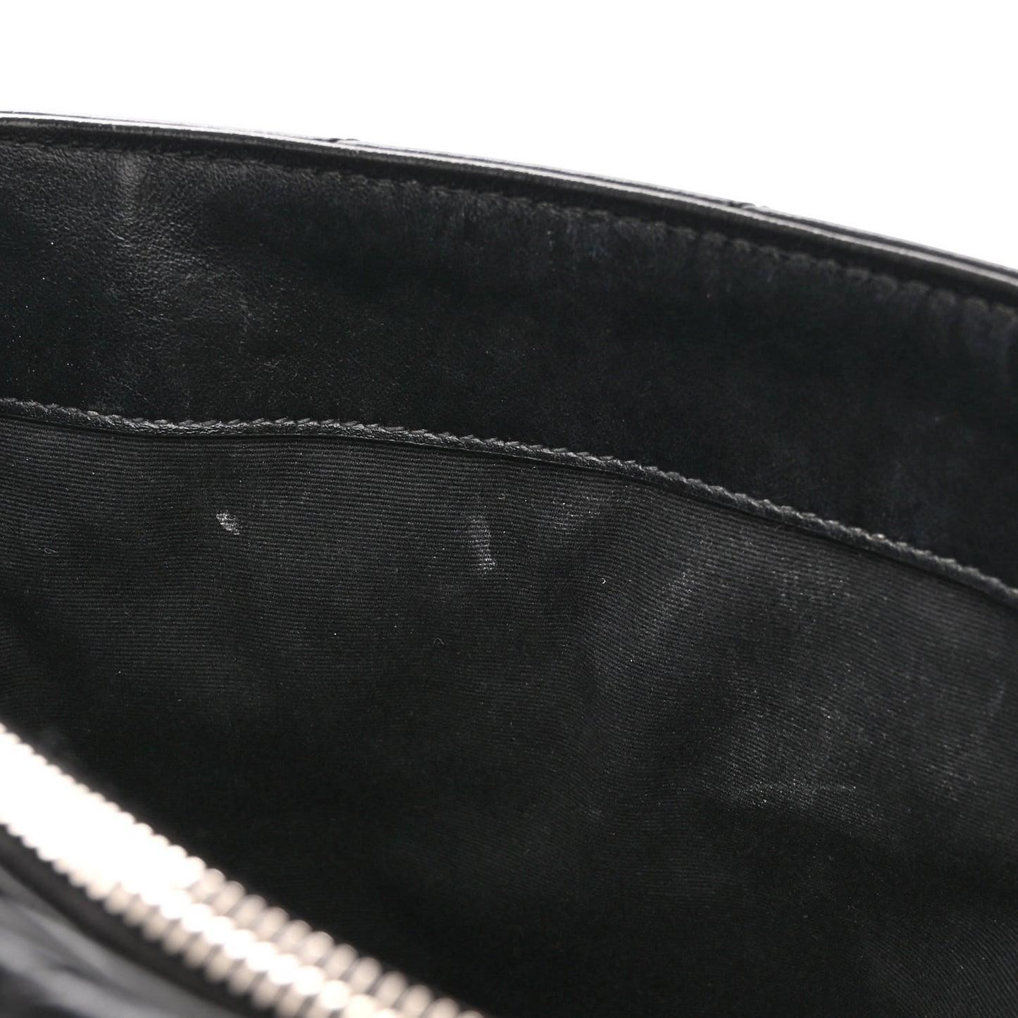 Calfskin Y Quilted Monogram Medium Loulou Chain Satchel Black