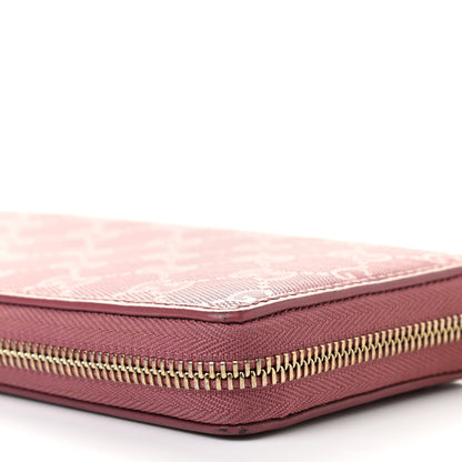 Gucci Imprime Monogram GG Pierce Zip Around Wallet Vintage Rose 11 of 14
