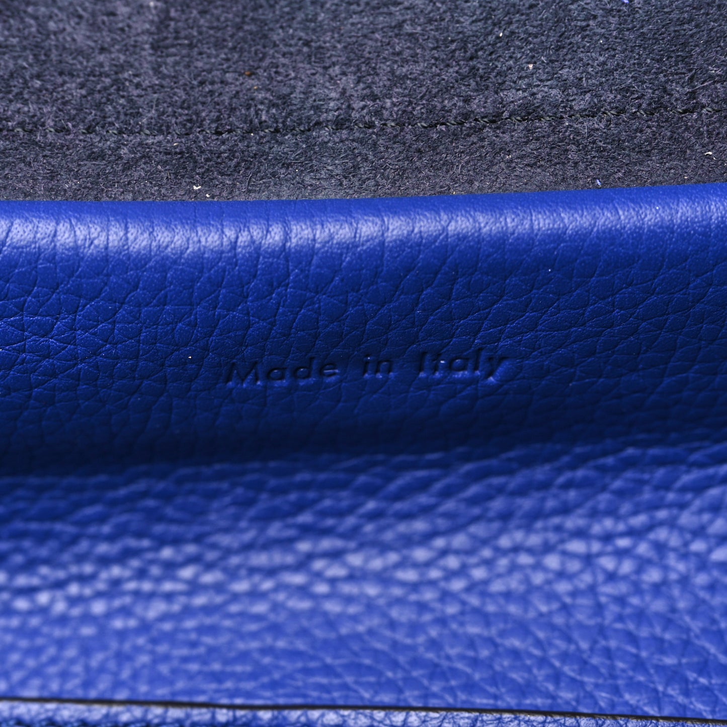 Grained Calfskin Mini Belt Bag Indigo