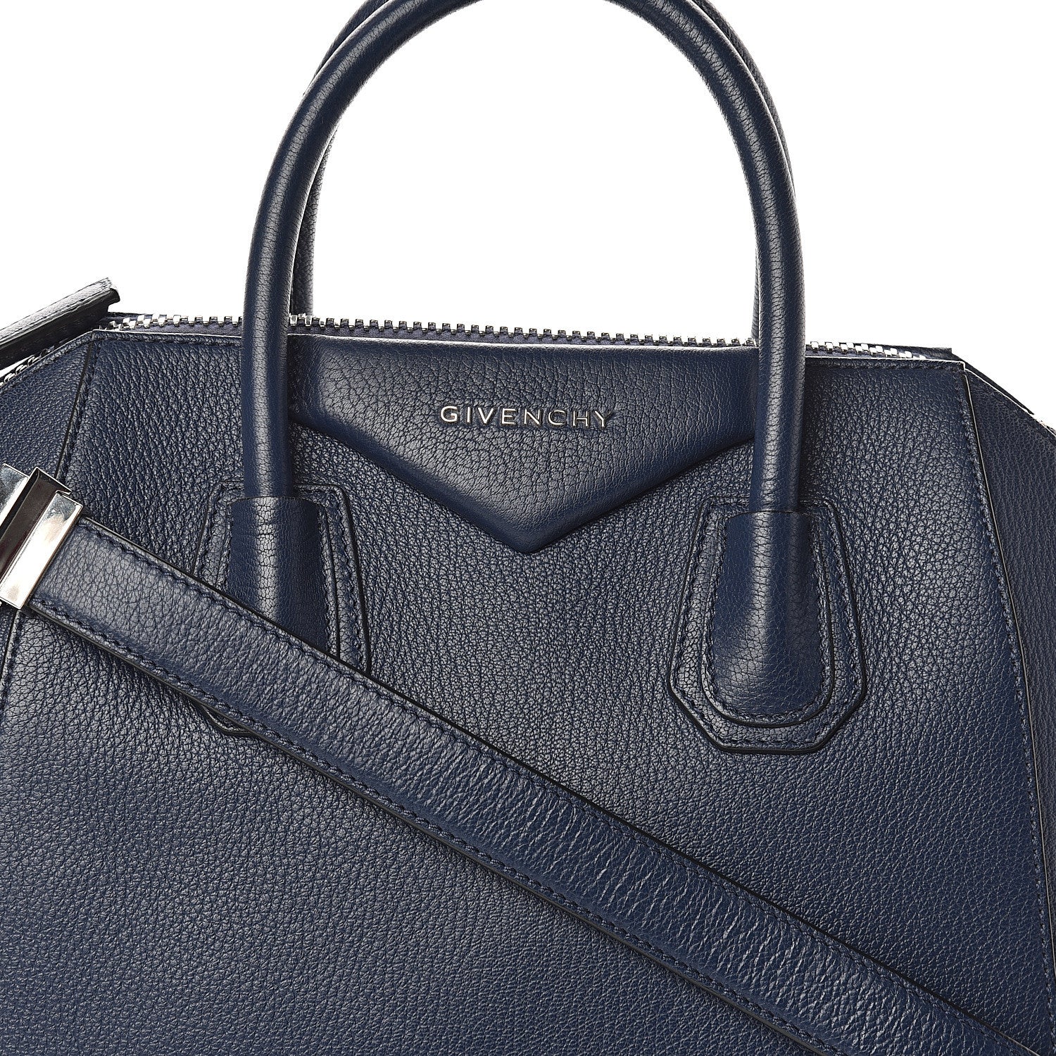 Givenchy Sugar Goatskin Small Antigona Night Blue 6 of 8