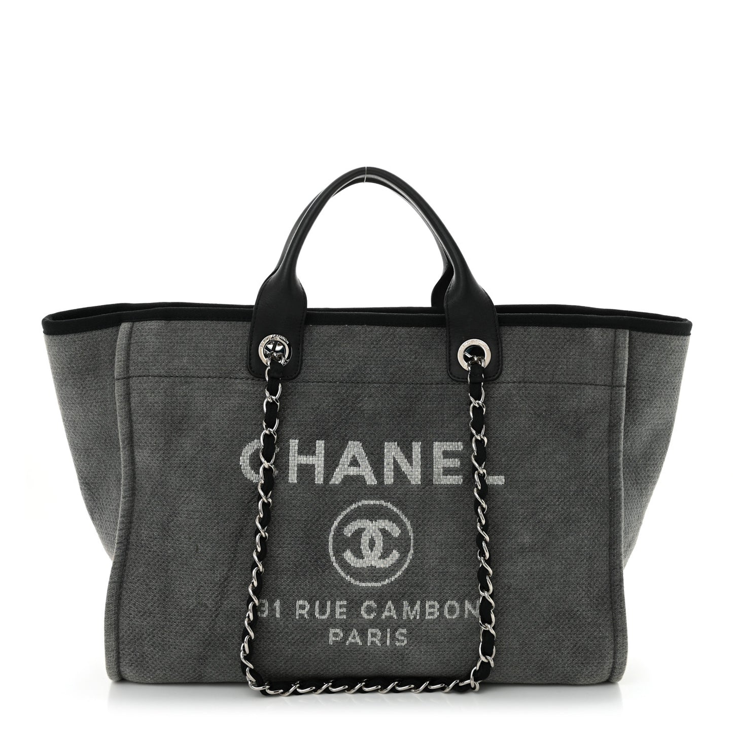 Canvas Medium Deauville Tote Grey