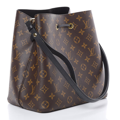 Louis Vuitton Monogram Neonoe MM Black 3 of 8