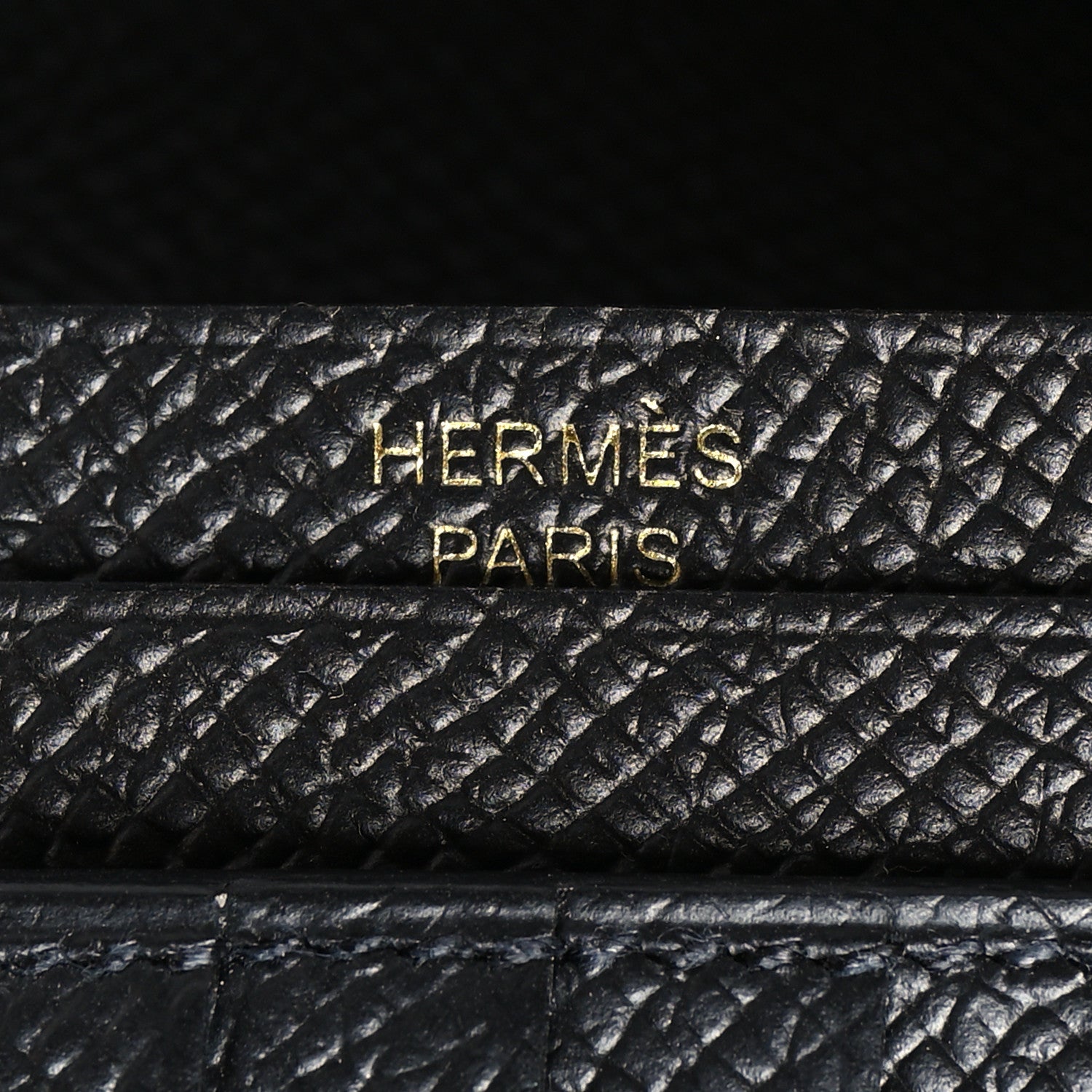 Hermes Epsom Bearn Compact Wallet Black 7 of 10