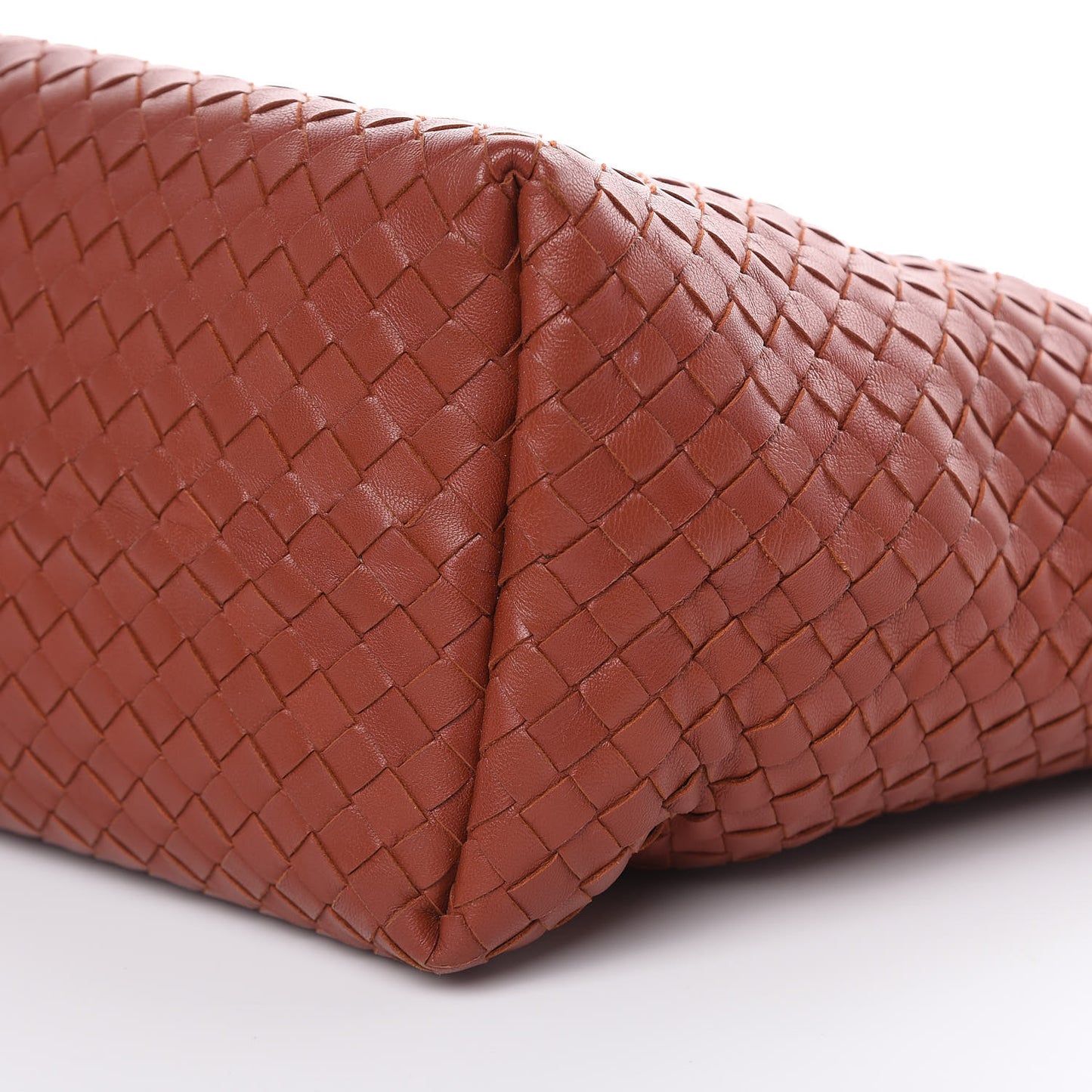 Nappa Intrecciato Medium Garda Bag Rust