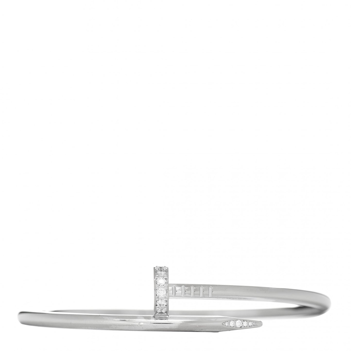 18K White Gold Diamond Juste Un Clou Bracelet 19