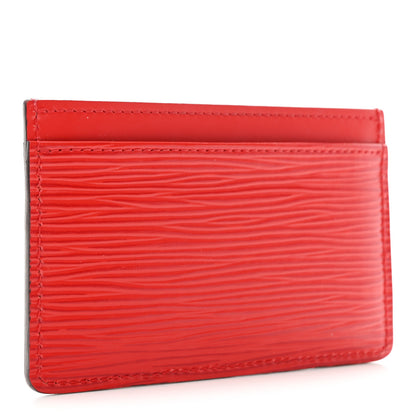 Louis Vuitton Epi Card Holder Coquelicot 3 of 7