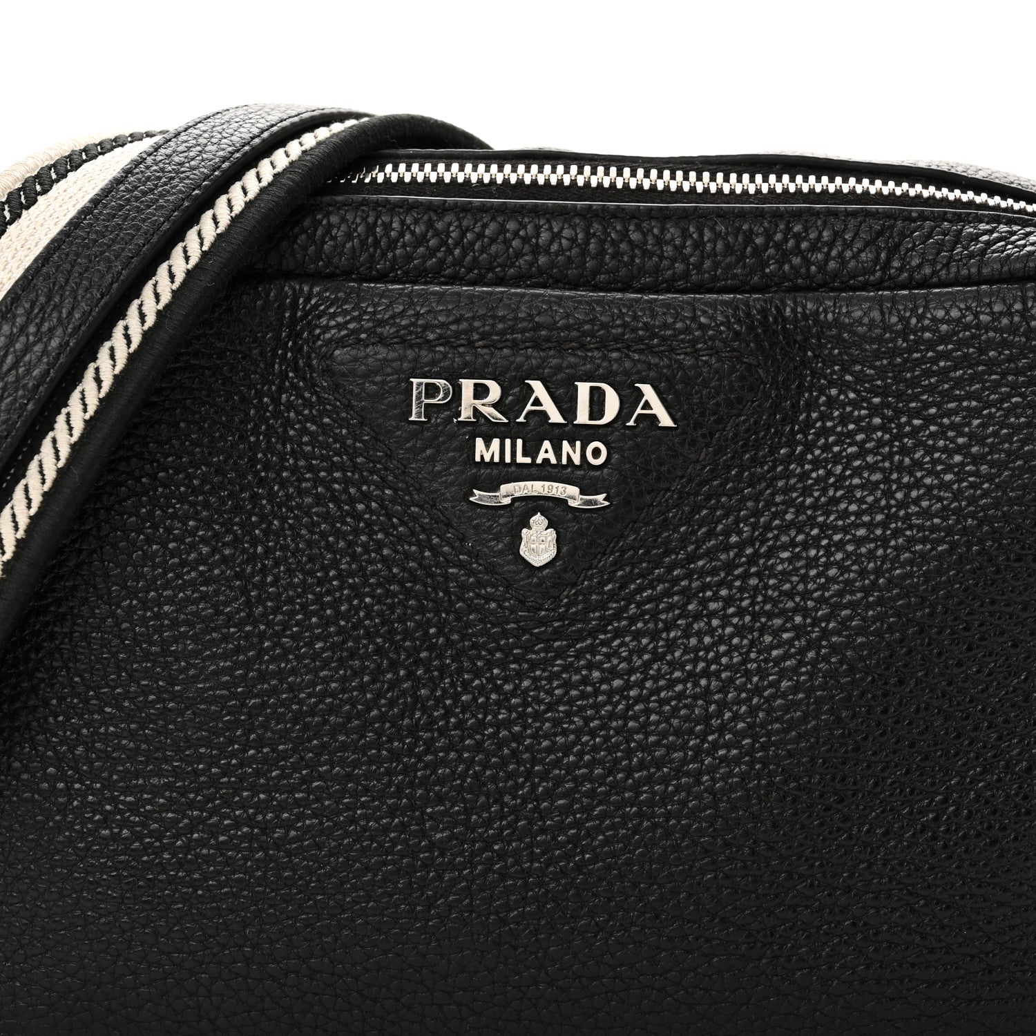 Prada Vitello Daino Soft Camera Crossbody Black 8 of 11