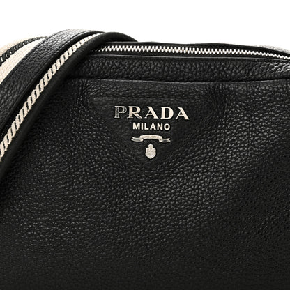 Prada Vitello Daino Soft Camera Crossbody Black 8 of 11