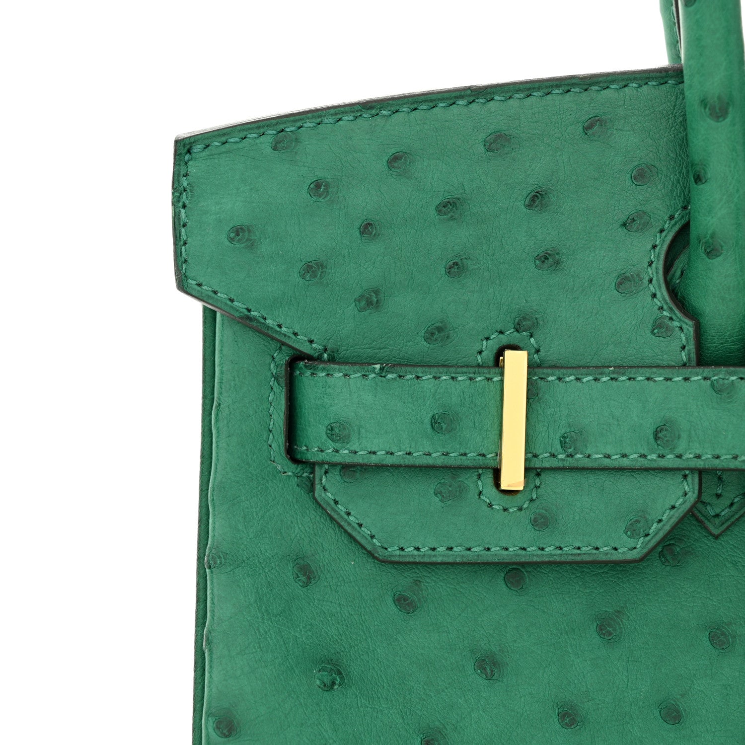 Hermes Ostrich Birkin 30 Vert Vertigo 13 of 15