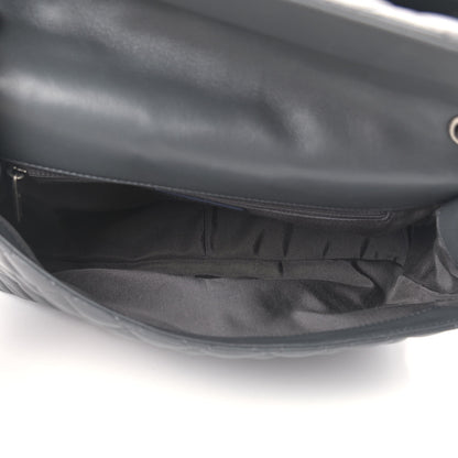 Chanel Lambskin Quilted Jumbo Multi Flap Bag Dark Grey 4 of 11