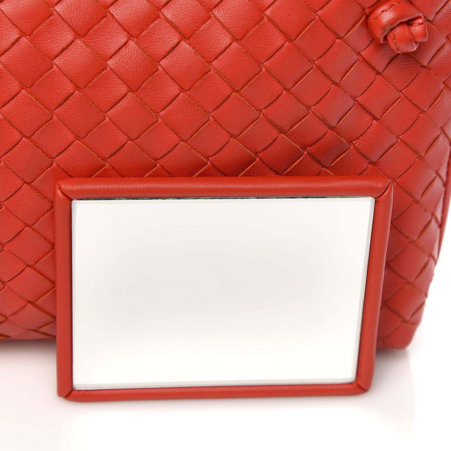 Nappa Intrecciato Nodini Crossbody Messenger New Red