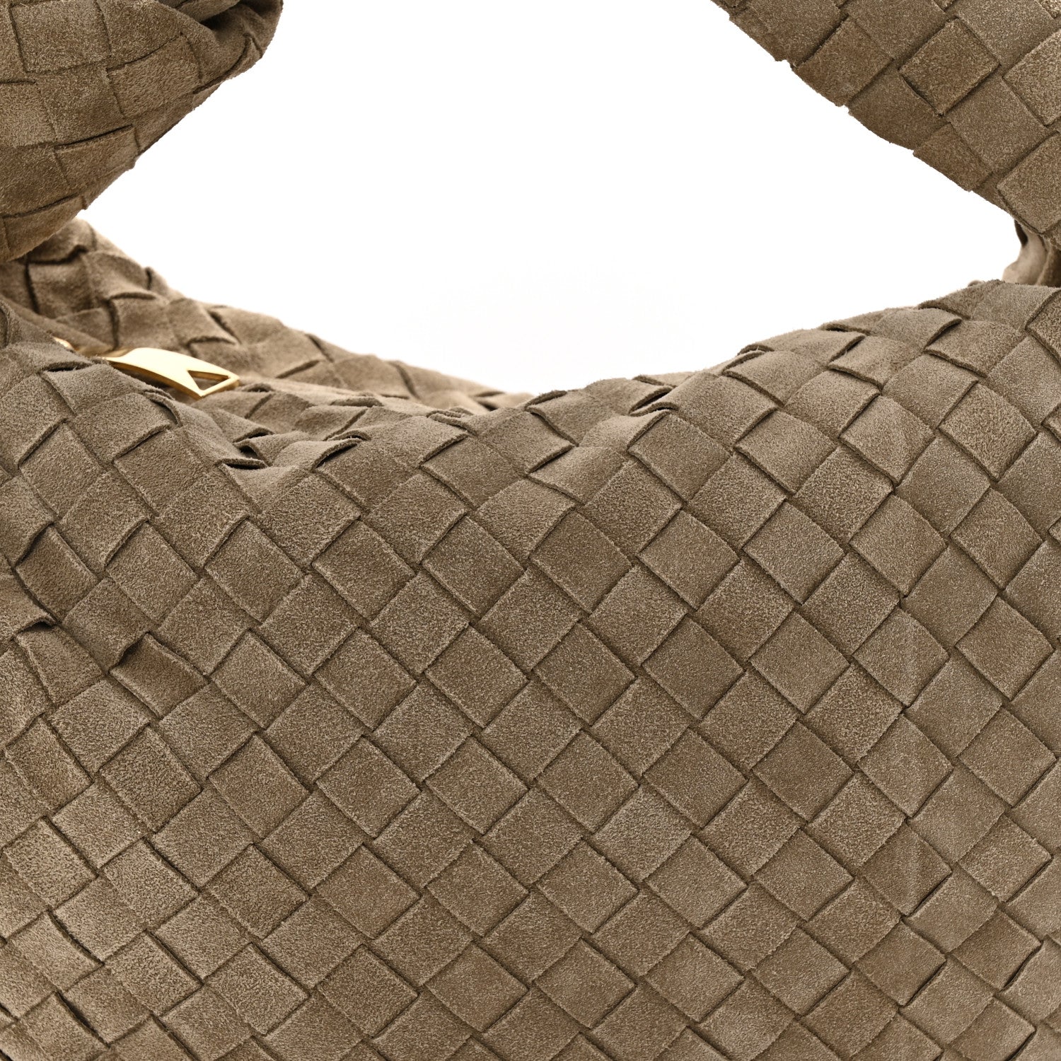 Bottega Veneta Suede Calfskin Intrecciato Teen Jodie Hobo Beige 8 of 10