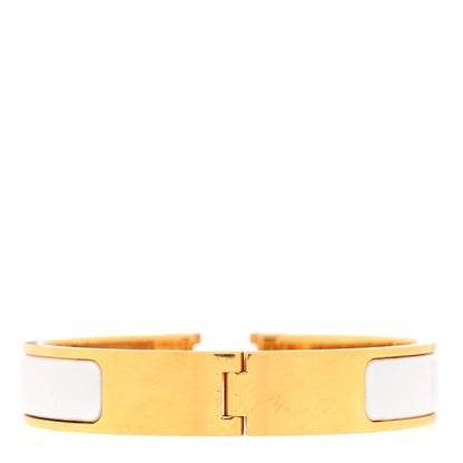 Hermes Enamel Narrow Clic Clac H Bracelet PM White 3 of 5