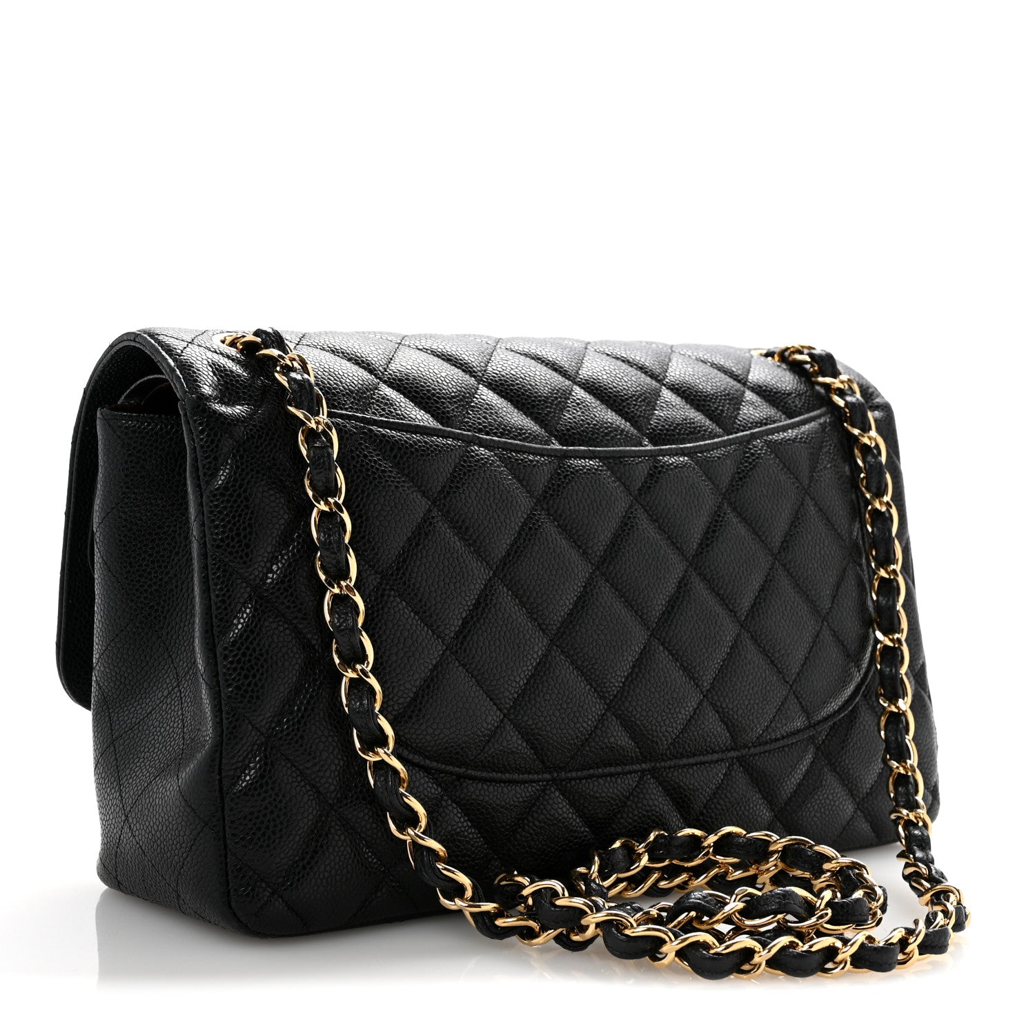 Chanel Caviar Quilted Jumbo Double Flap Black 3 of 16