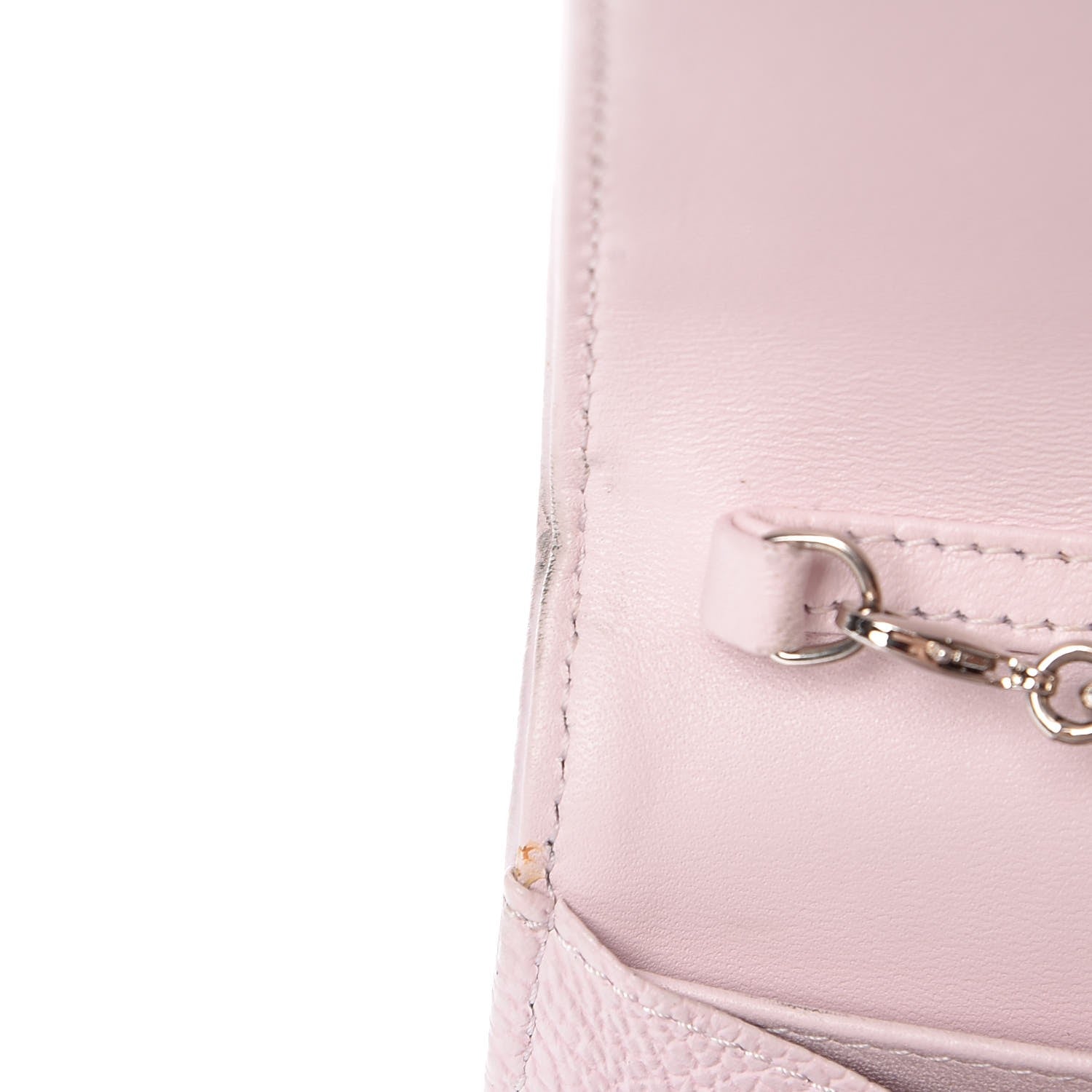 Christian Dior Grained Calfskin Diorama Croisiere Chain Wallet Pink 11 of 16